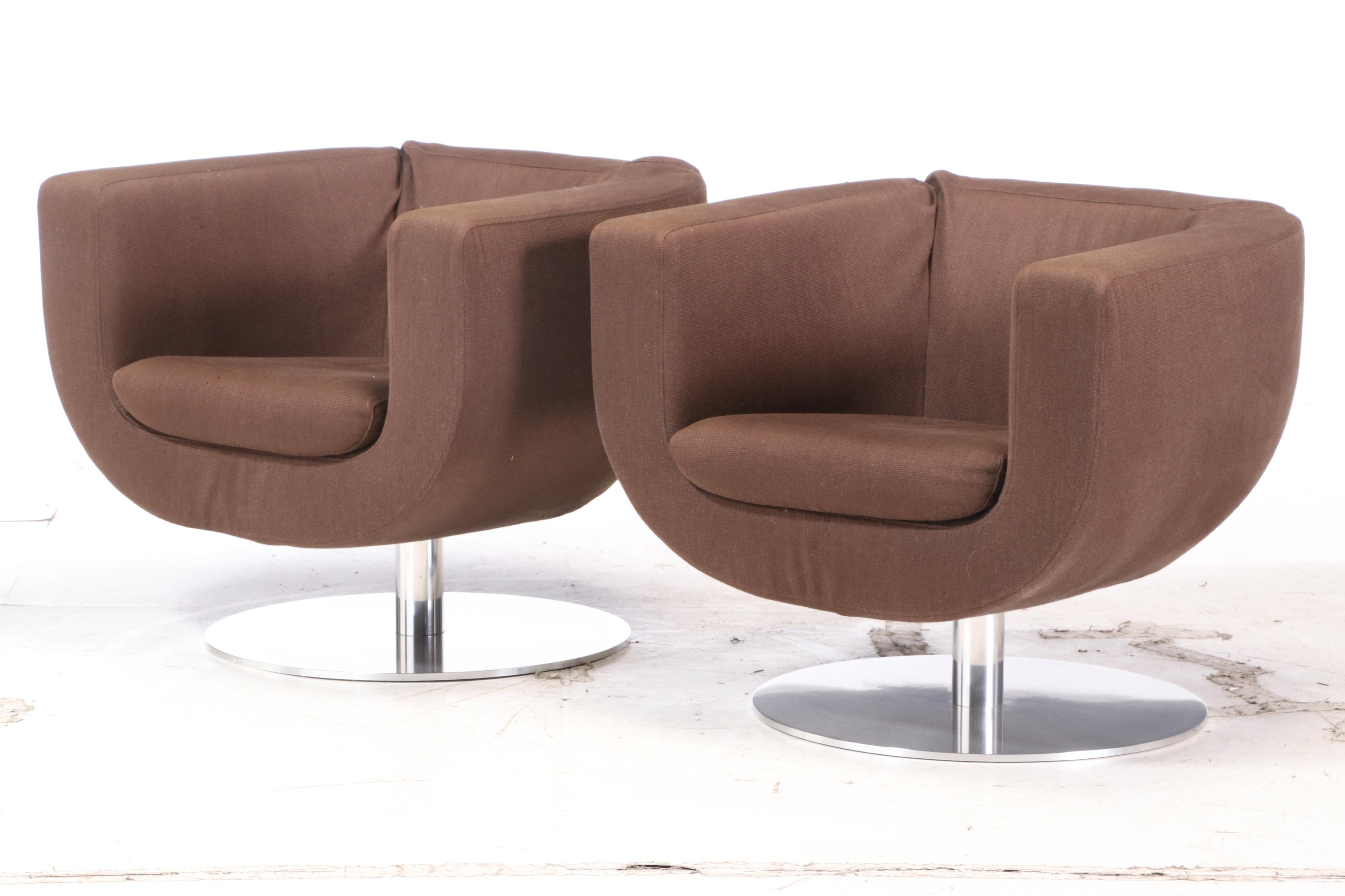 B&B Italia Tulip Swivel Armchairs Designed By Jeffrey Bernett | EBTH