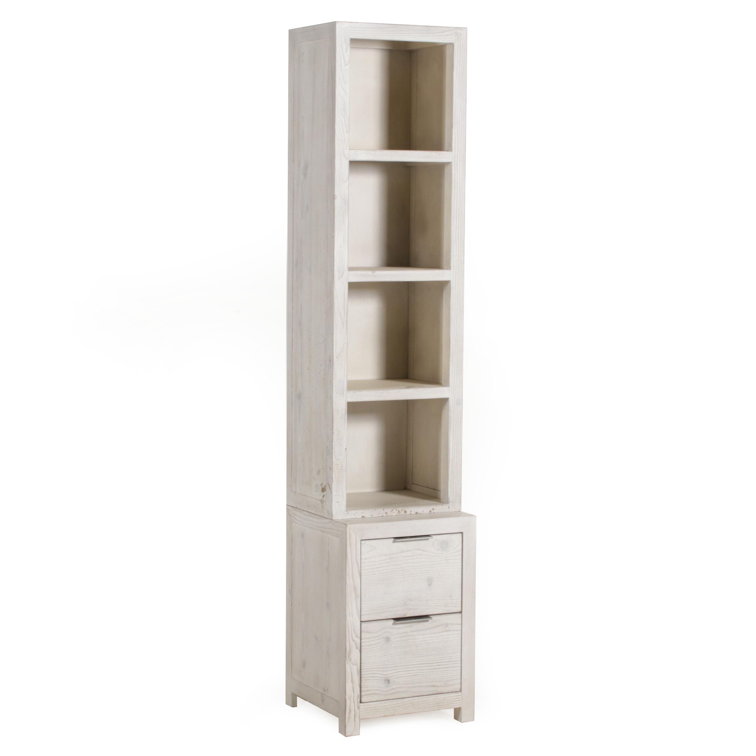 Restoration Hardware Teen Laguna Tower Hutch And Base In White Washed Finish Ebth