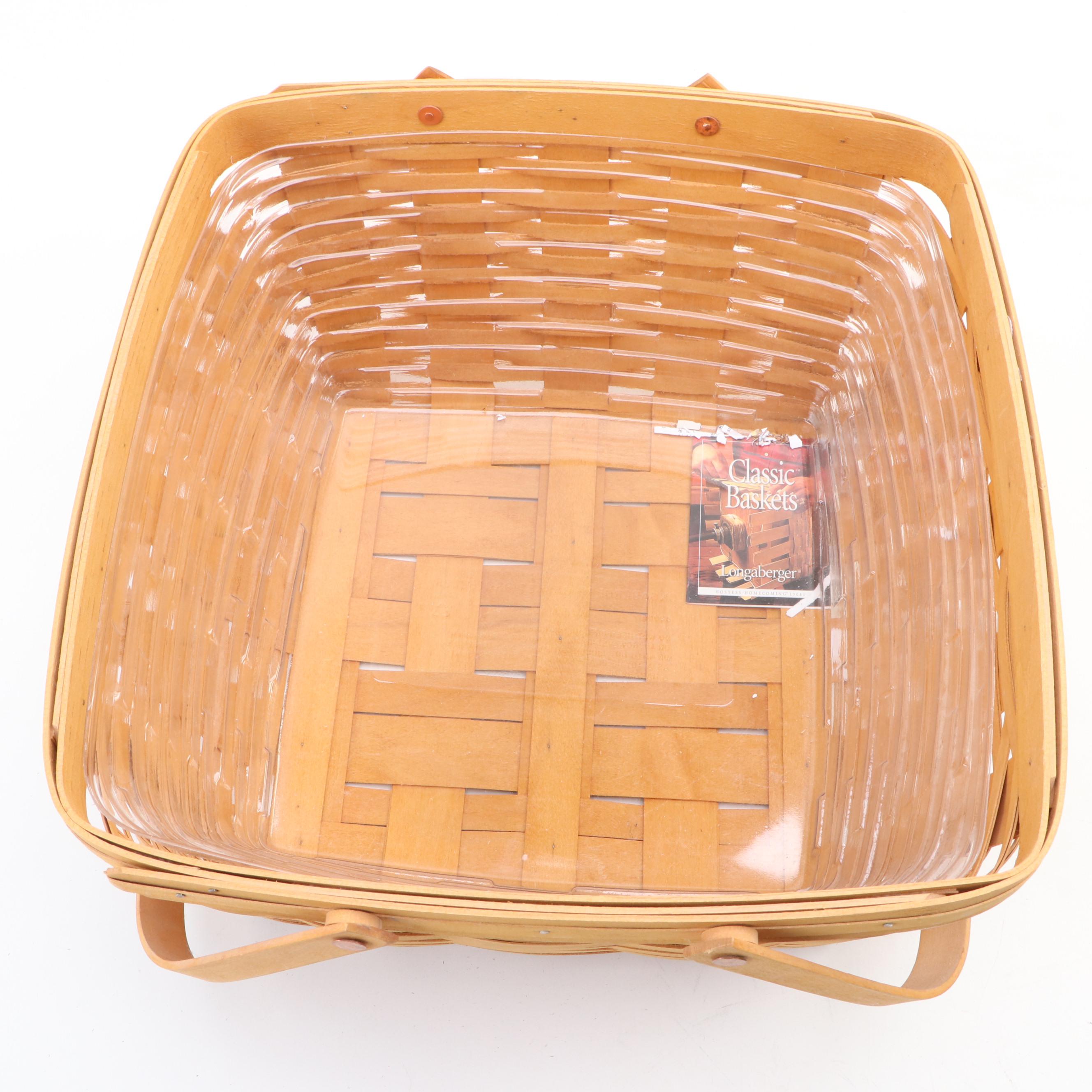 Longaberger Handwoven Baskets with Plastic Liners EBTH