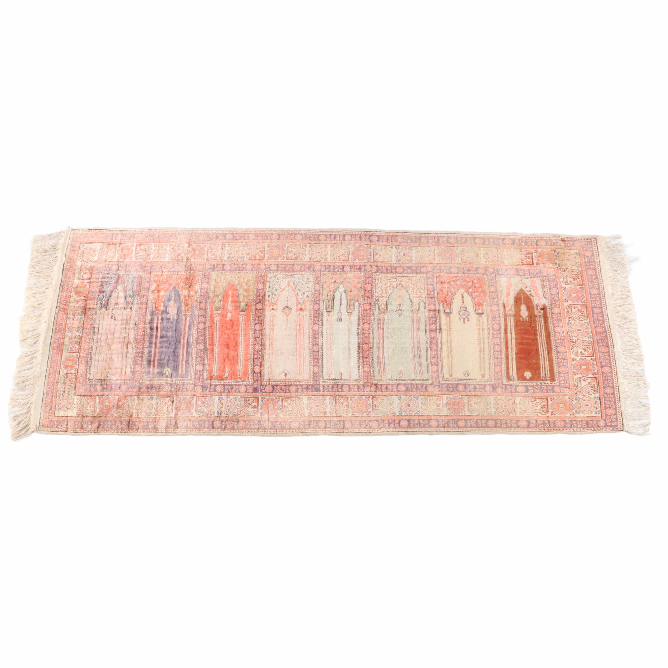 Hand-Knotted Afghani Baluch Wool Rug - 2'10