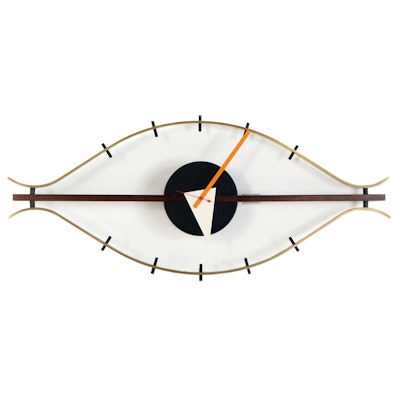 Vitra Design Museum George Nelson Reedition Mid Century Modern "Eye" Clock, 2001