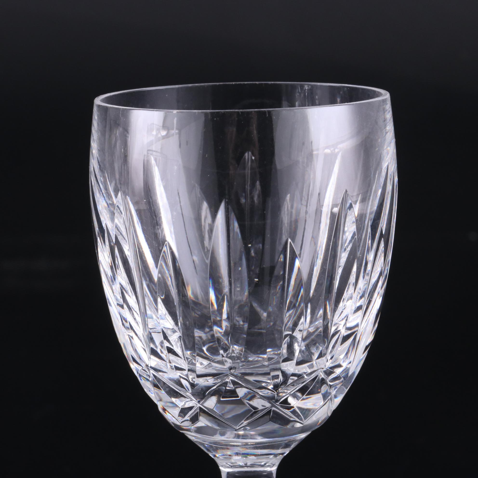 Waterford Crystal "Kildare" Claret Wine Glasses, Set of Six EBTH