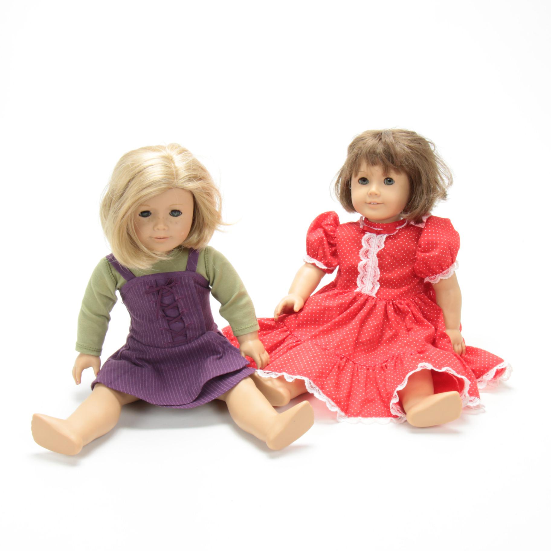 American Girl Dolls "Molly McIntire," 1990s, and "Kit Kitteredge