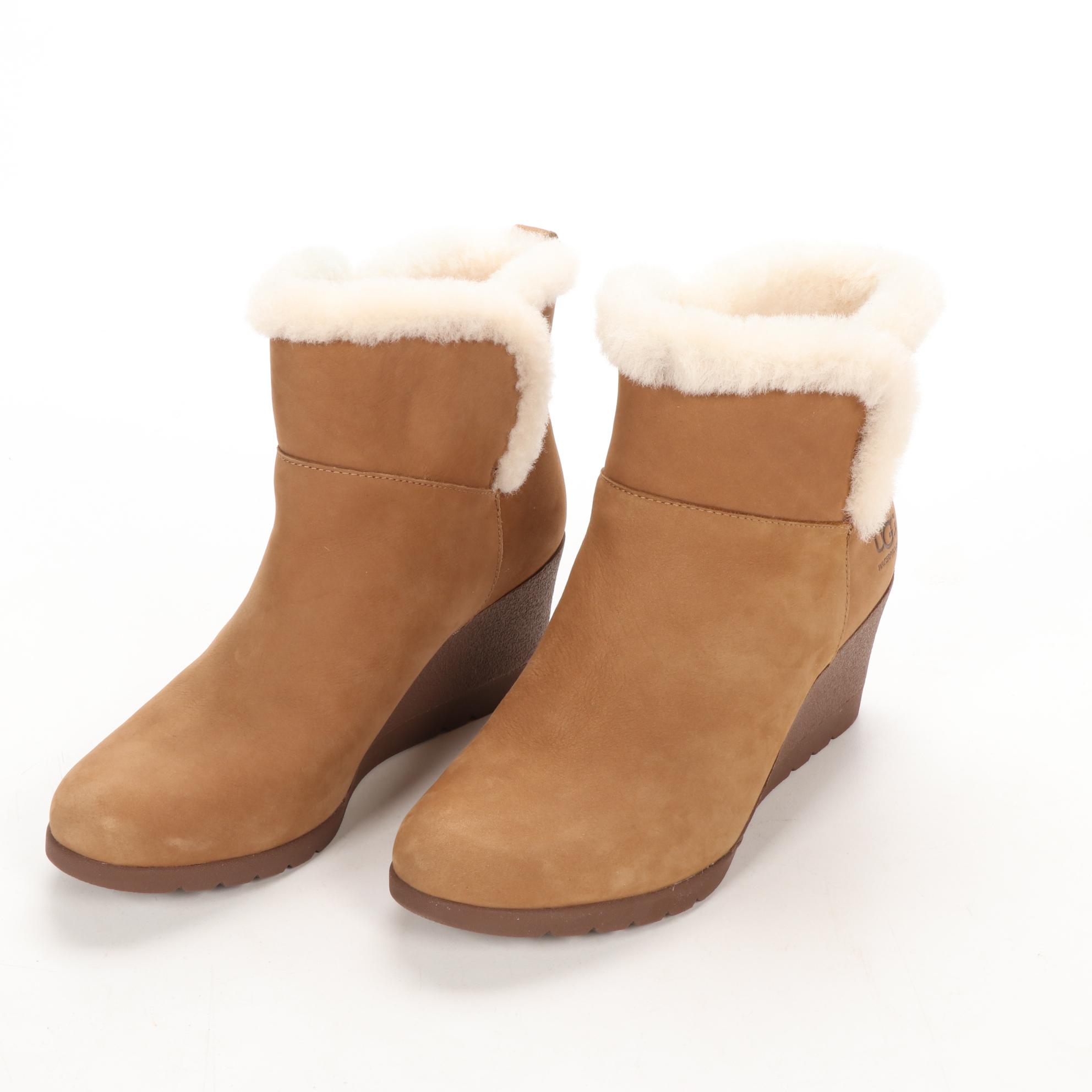 ugg women's devorah waterproof wedge booties