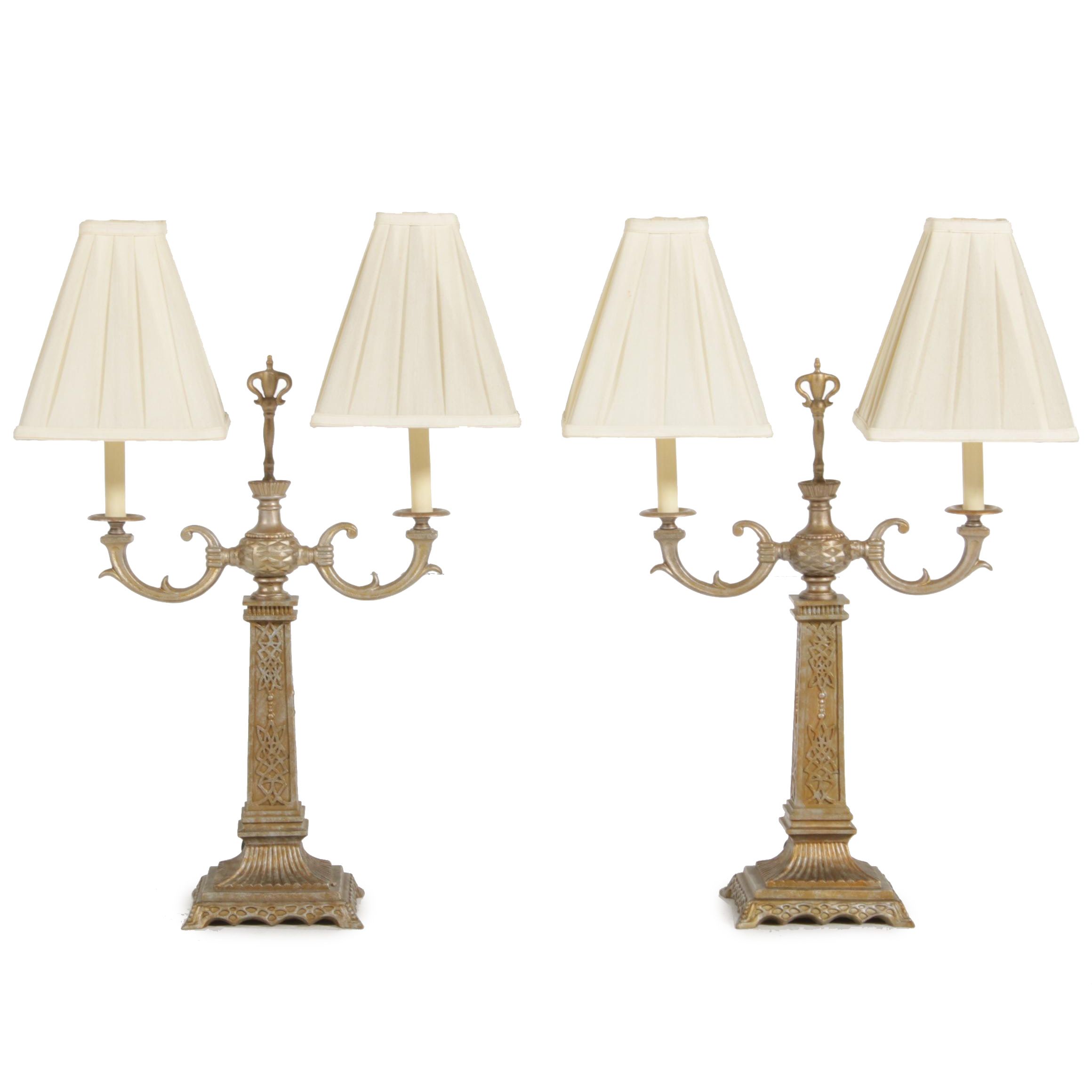 two arm table lamp