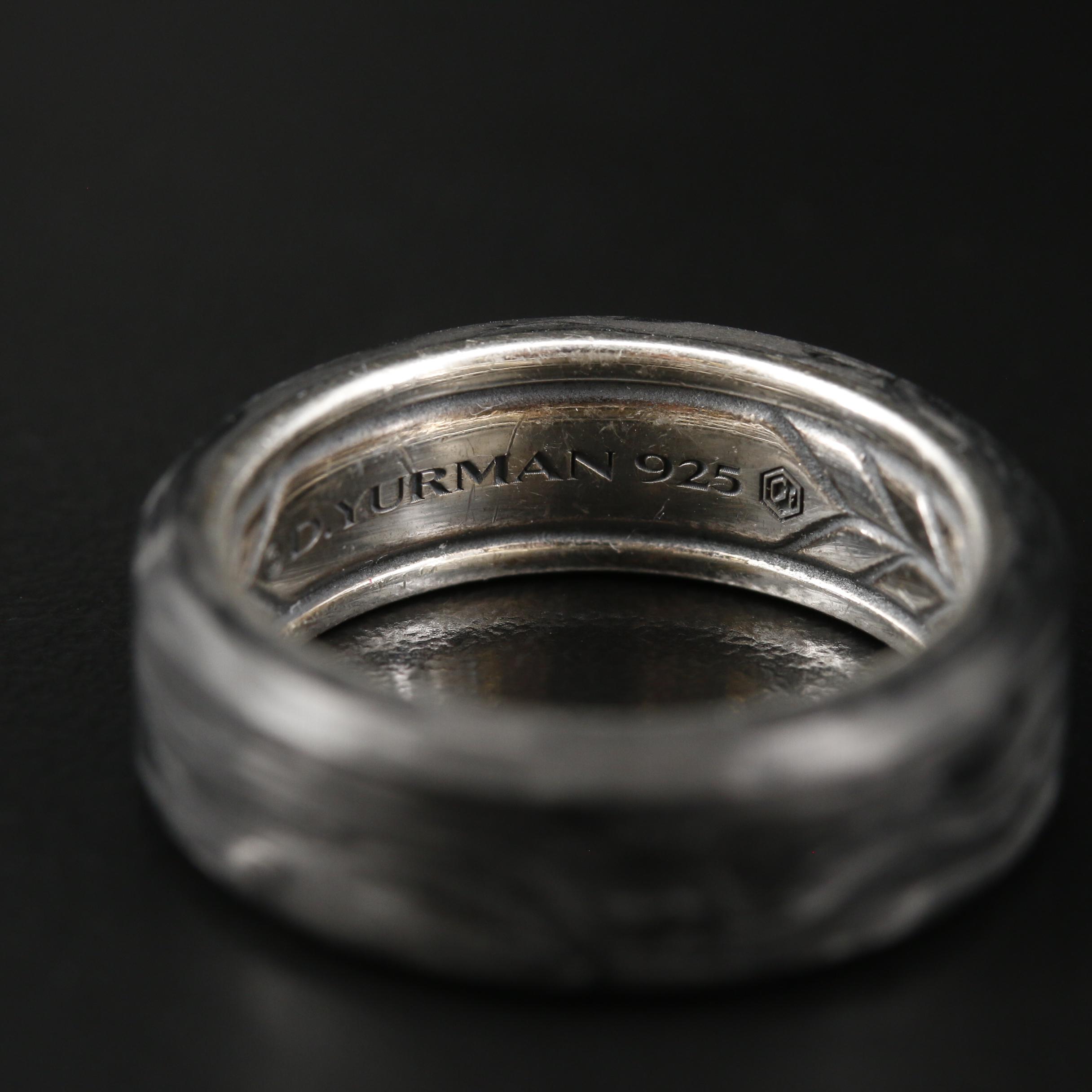 David Yurman Sterling Carbon Fiber Band EBTH