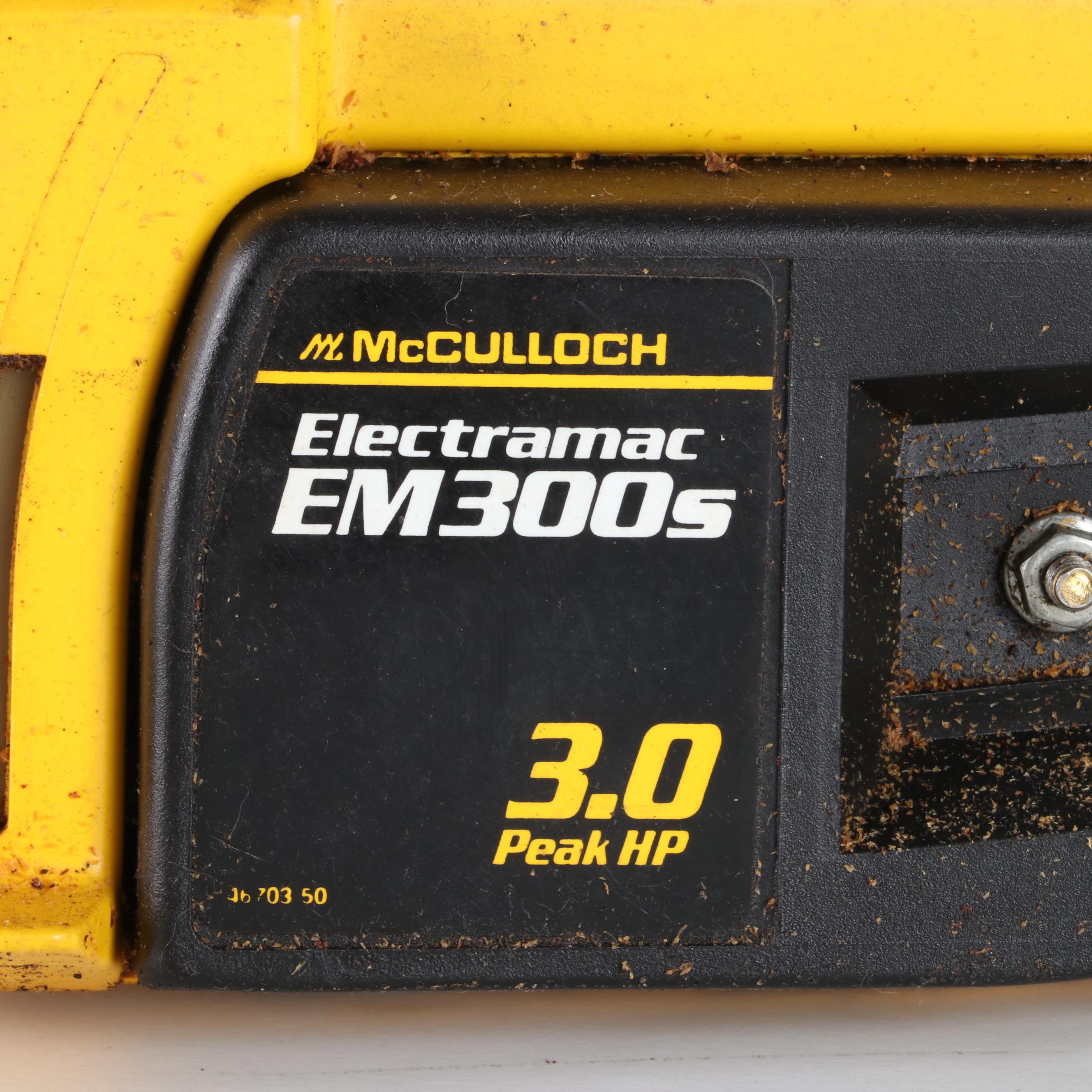 McCullock "Electramac" EM300S16 Chainsaw EBTH