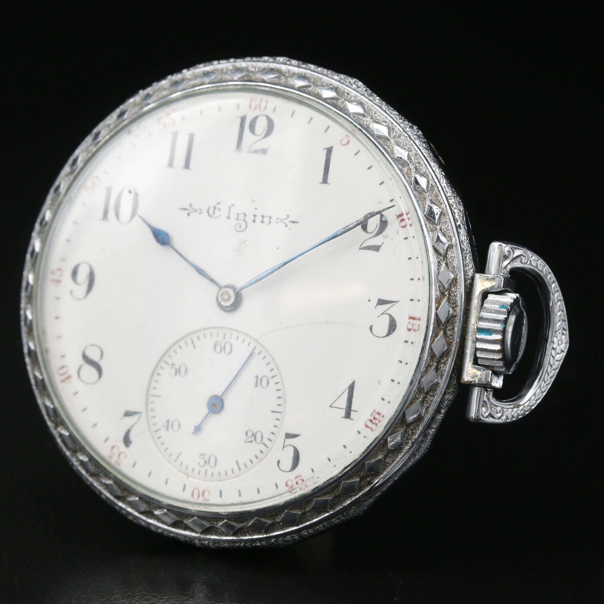 1903 Elgin Sidewinder Pocket Watch EBTH