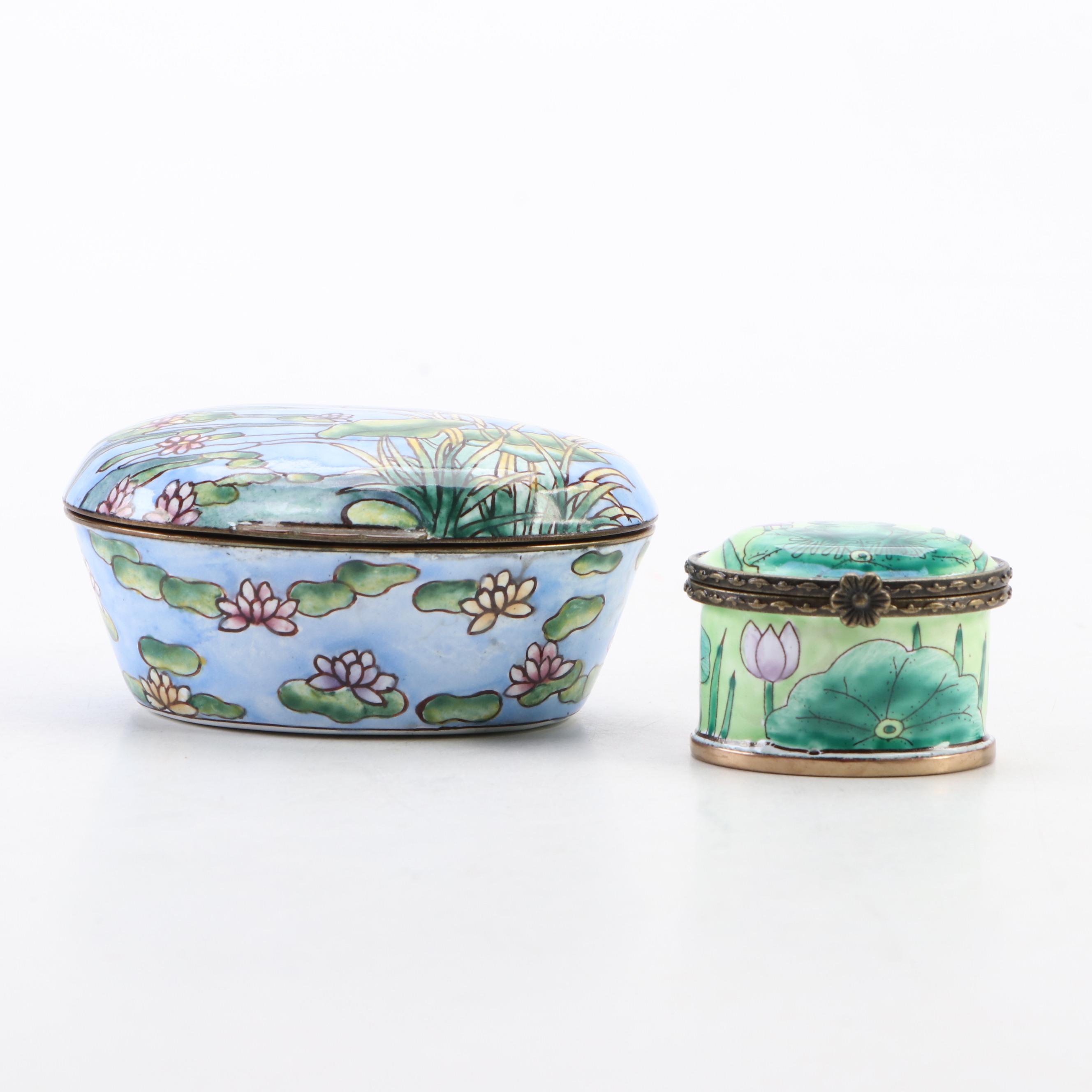 Kelvin Chen and Other Enamel Decorative Boxes EBTH