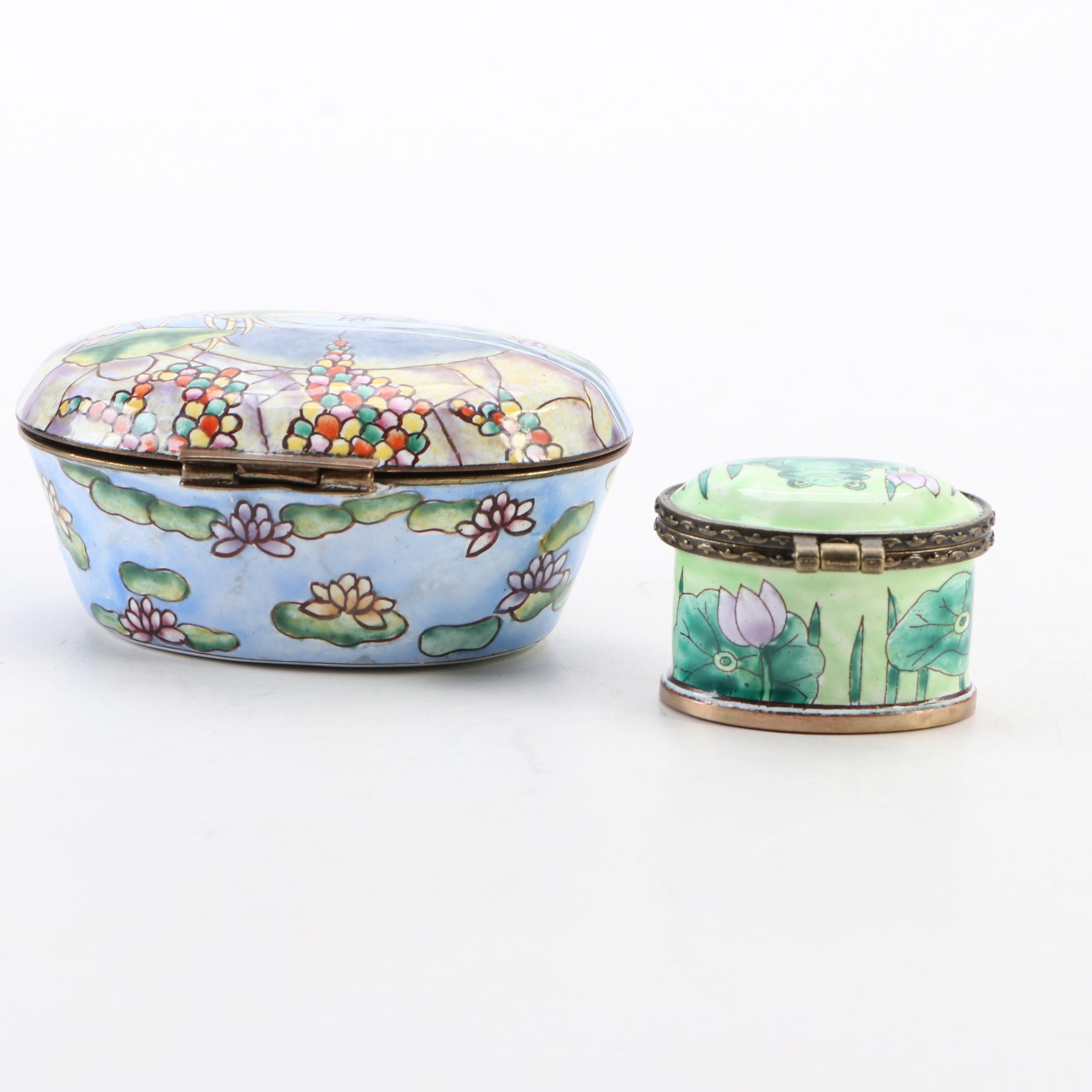 Kelvin Chen and Other Enamel Decorative Boxes EBTH