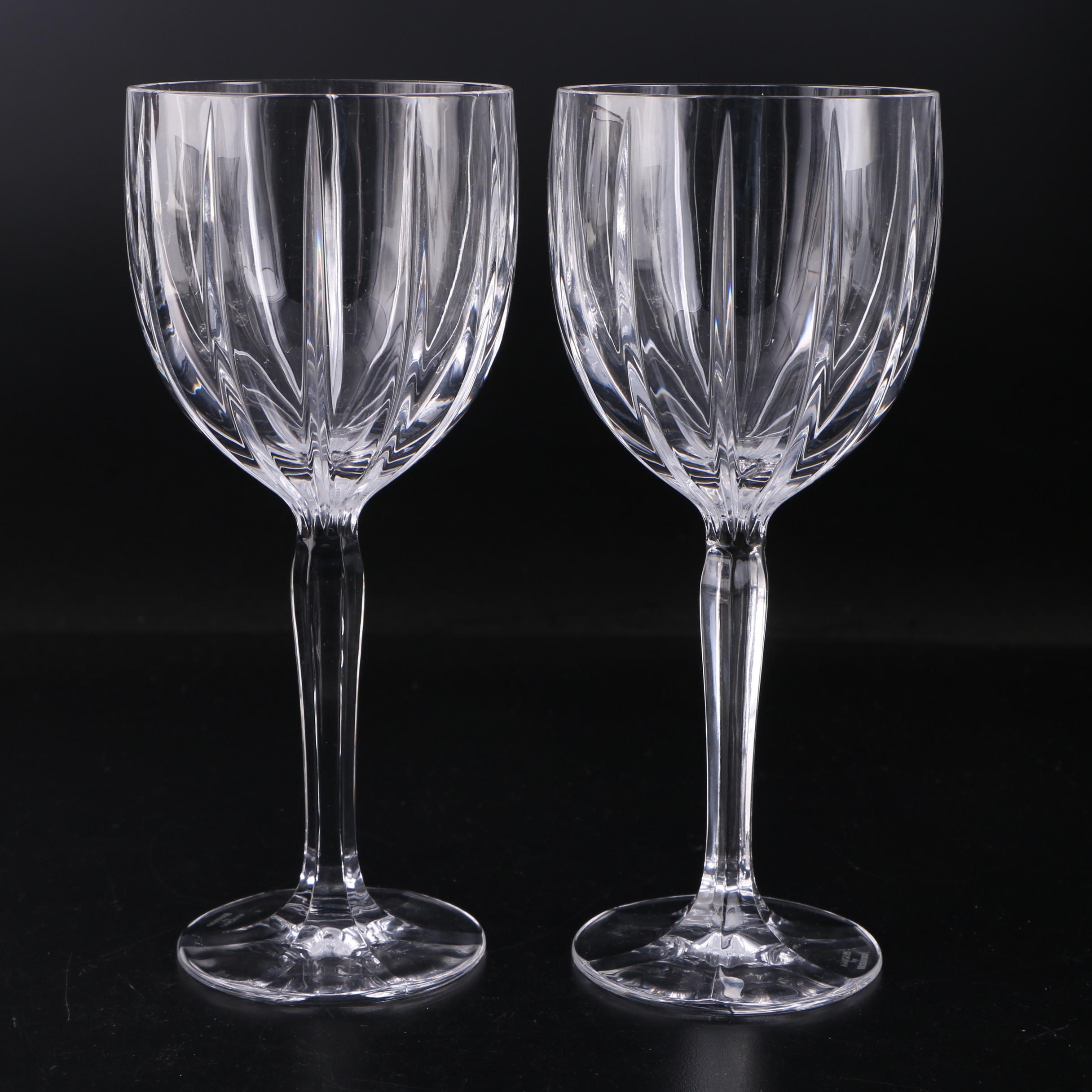 Marquis by Waterford "Omega" Crystal Water Goblets, Set of Eight EBTH