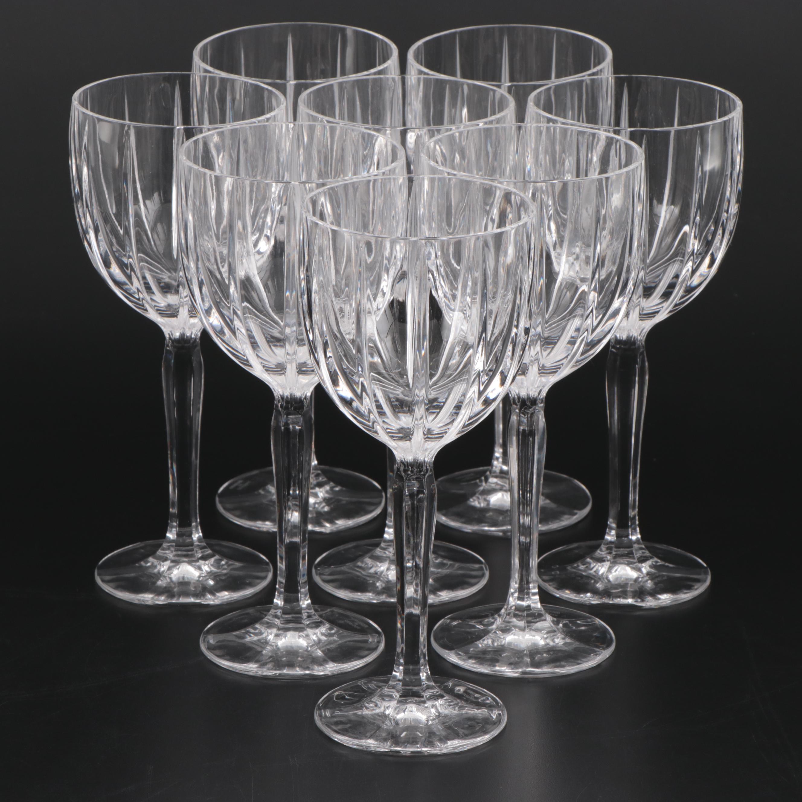 Marquis by Waterford "Omega" Crystal Water Goblets, Set of Eight EBTH