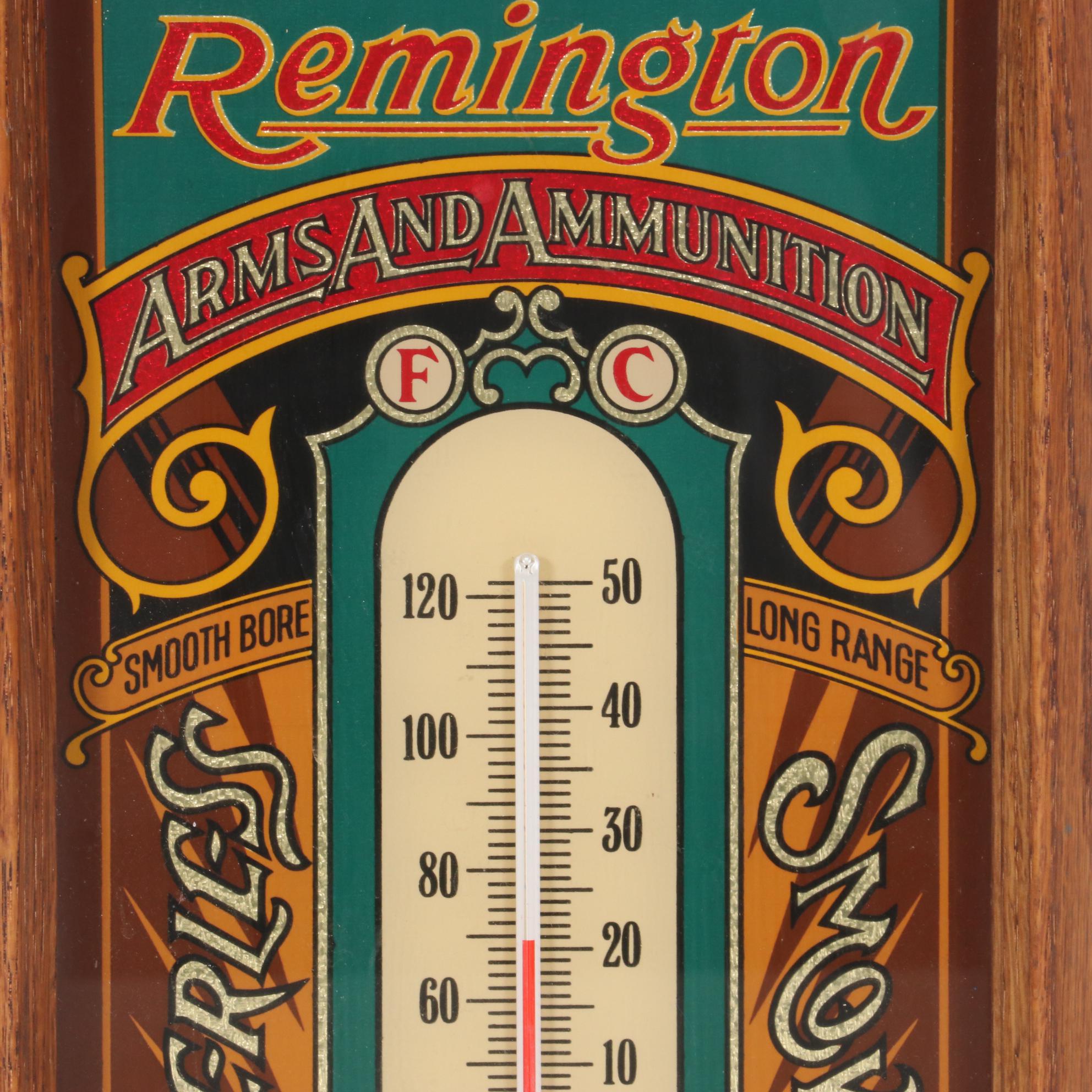 Remington Arms and Ammunition Branded Signage Wall Thermometer EBTH