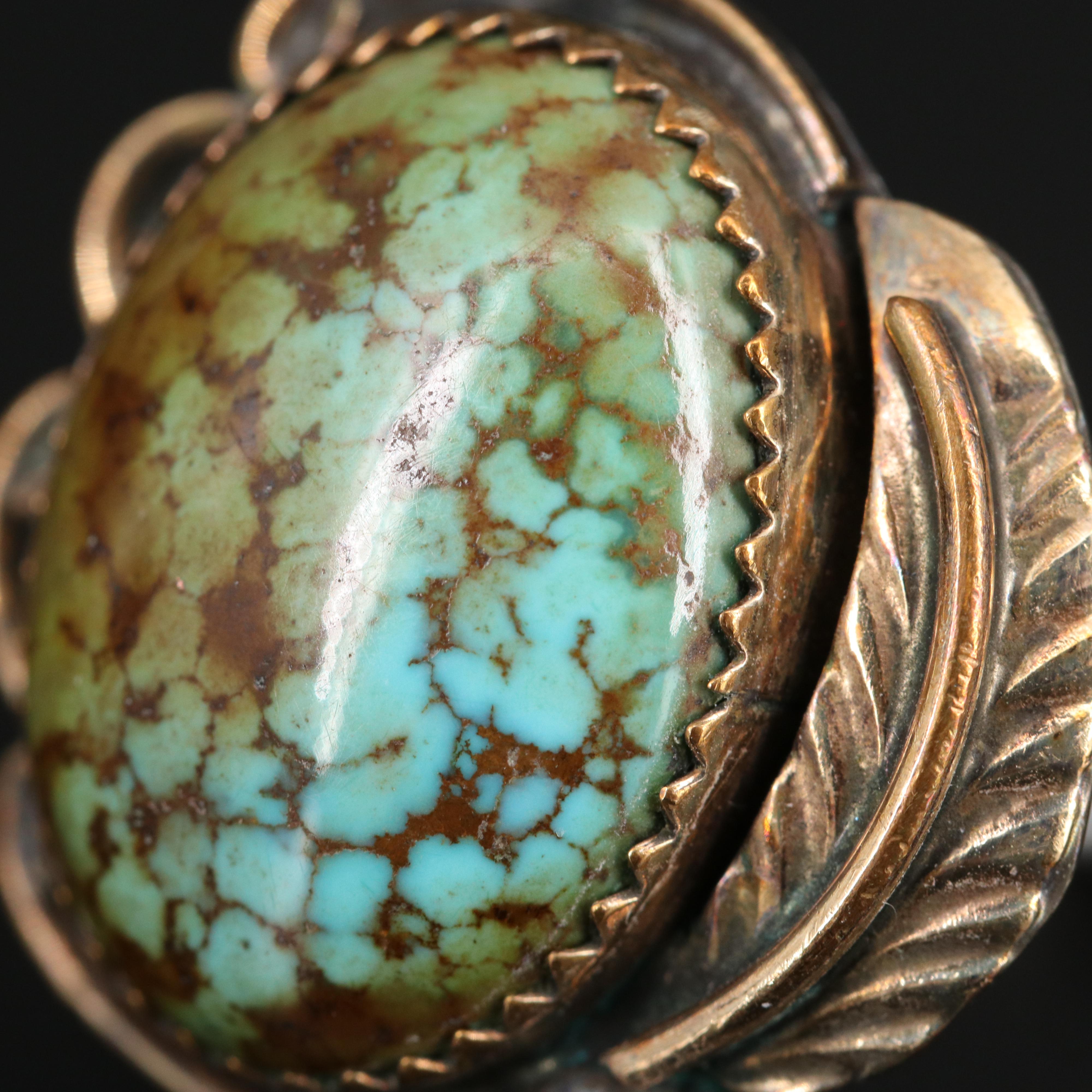 Herbert Tsosie Navajo Diné Sterling Silver Turquoise Ring | EBTH