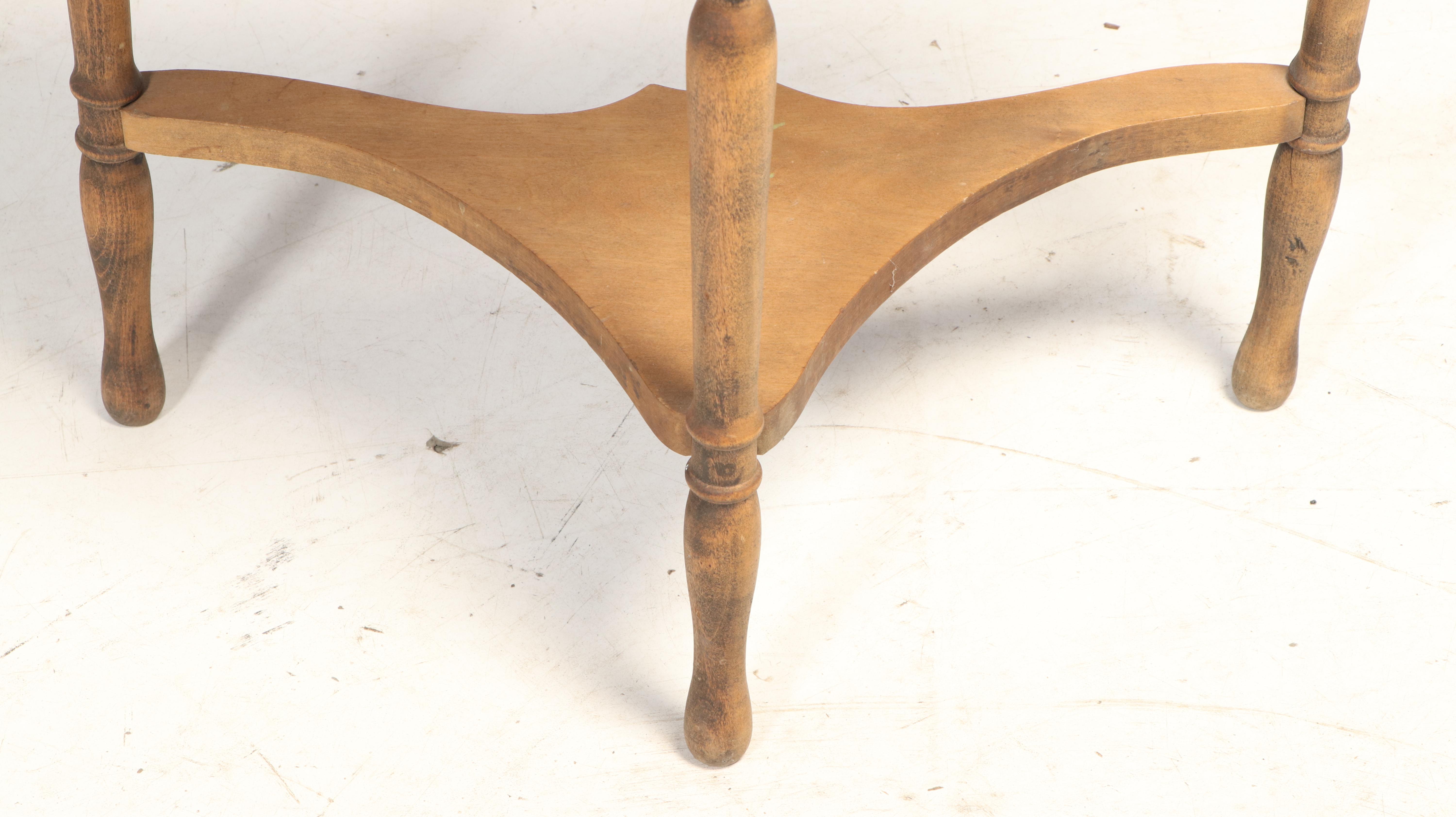 Hannahs Furniture Co. Colonial Revival Demilune Side Table, Early 20th Century EBTH