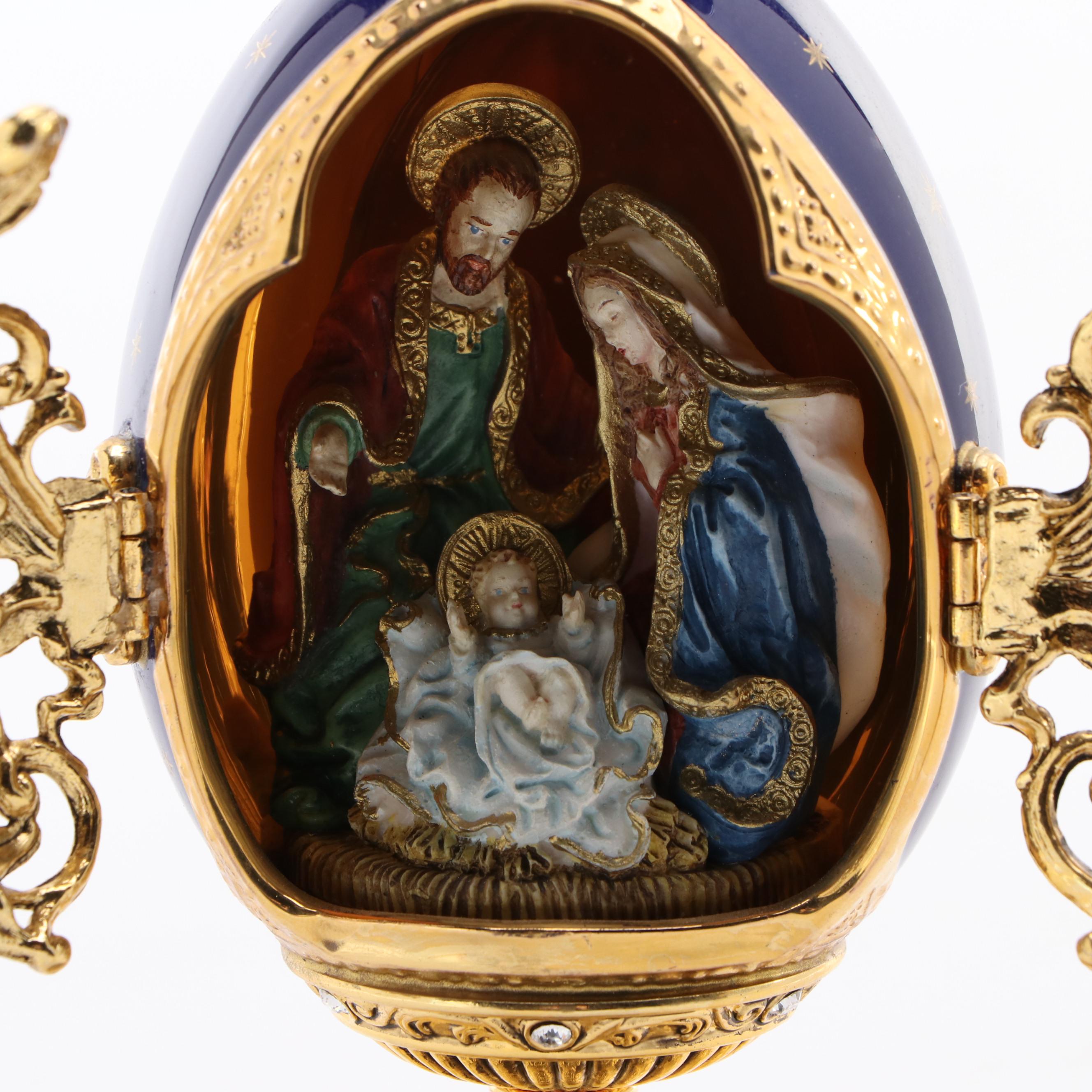 House of Fabergé "A King is Born" Limited Edition Collector Egg EBTH