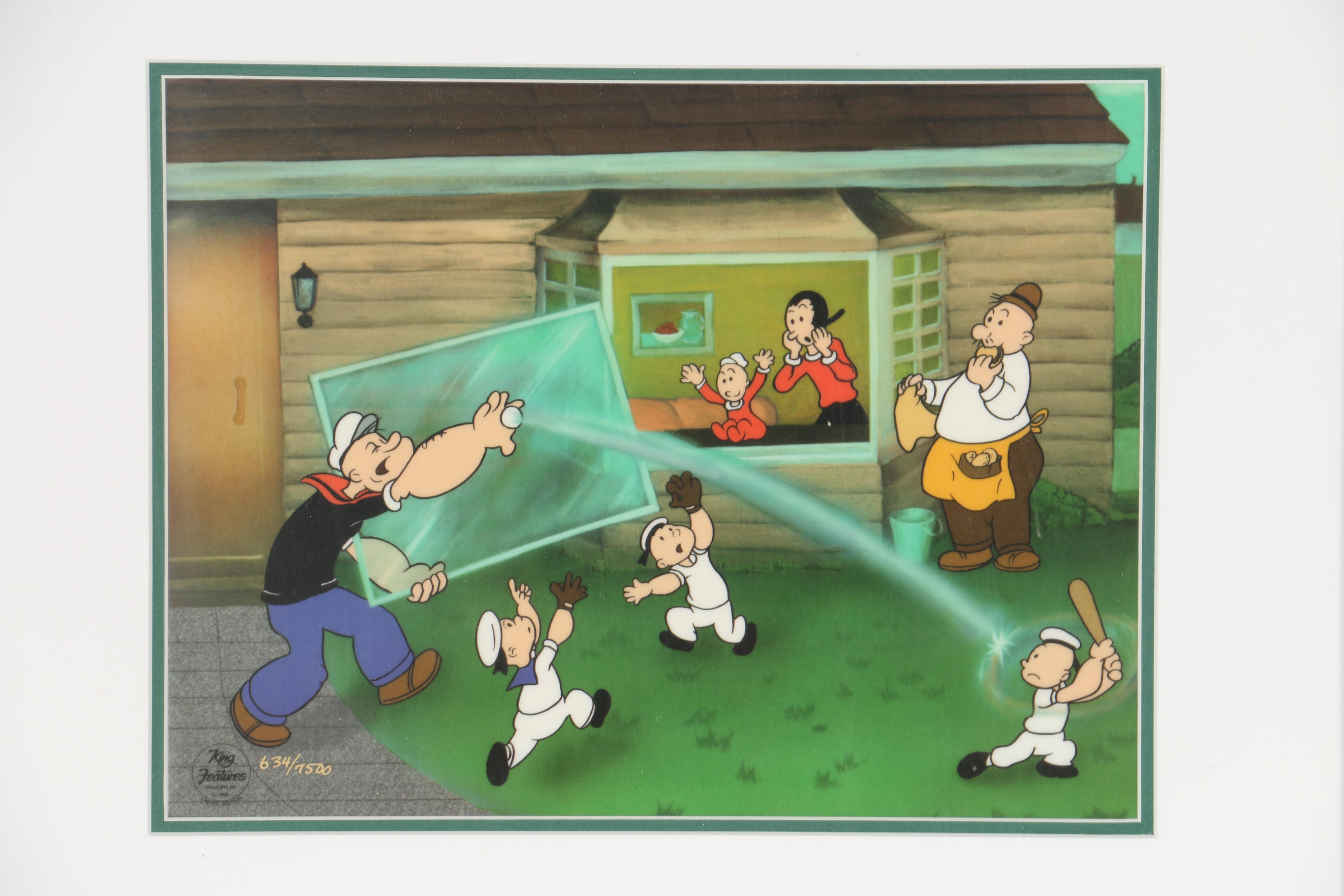 King Features Syndicate "Popeye" Offset Lithograph "Nice Catch," 1999