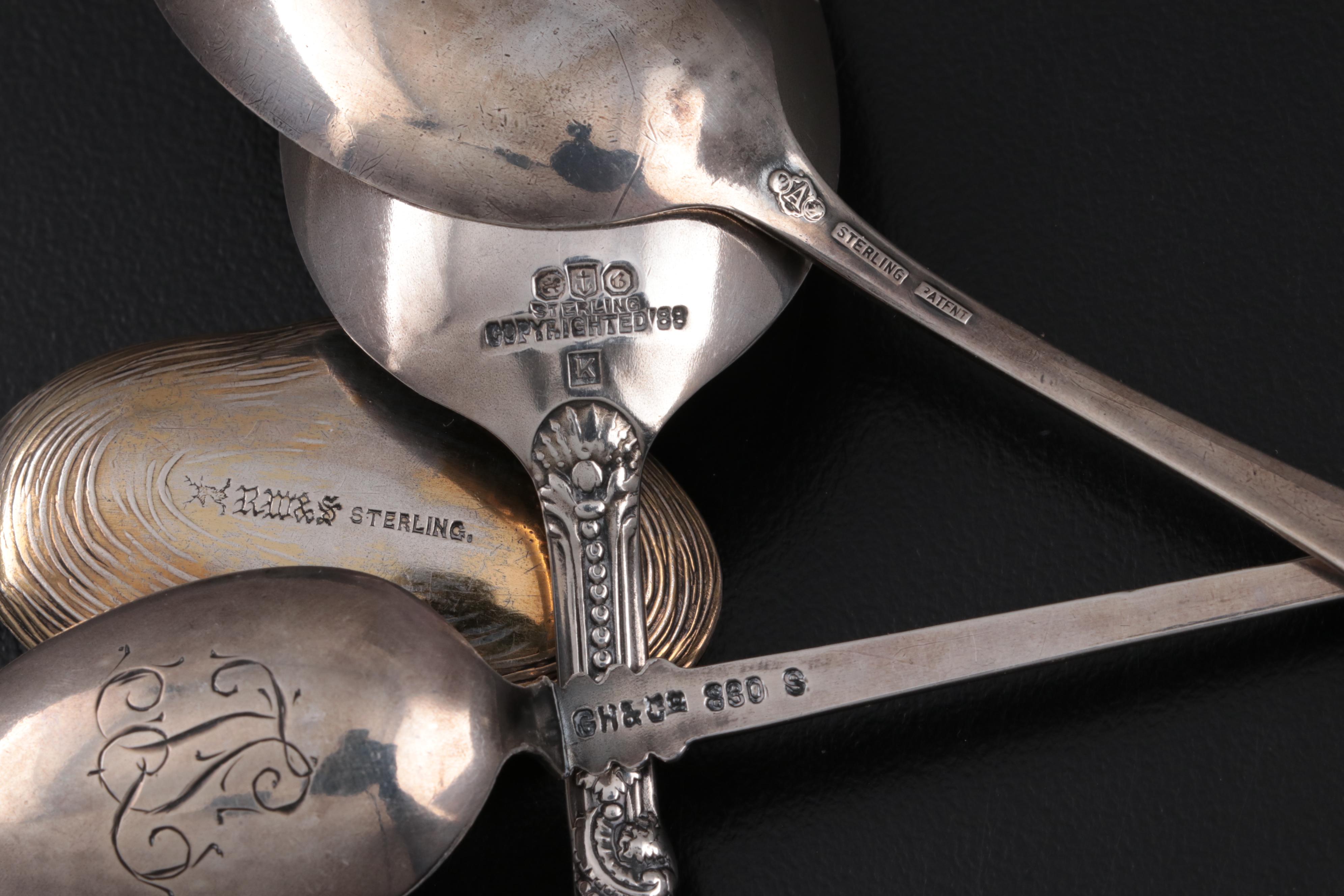 Sterling Silver and 800 Silver Spoons, Early to Mid 20th C. EBTH