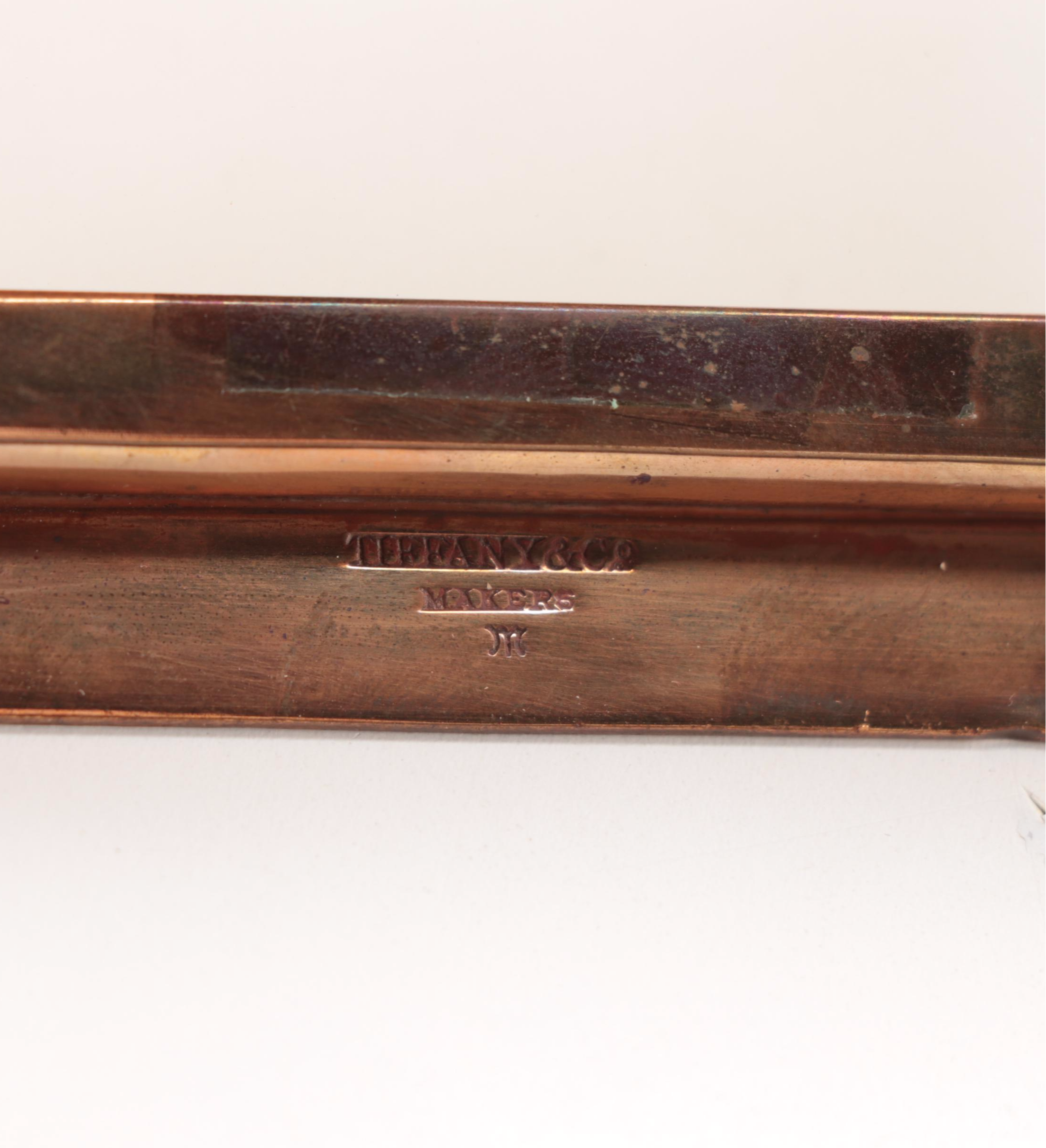 Tiffany & Co. Copper Picture Frame with Etched Wedding Dinner ...