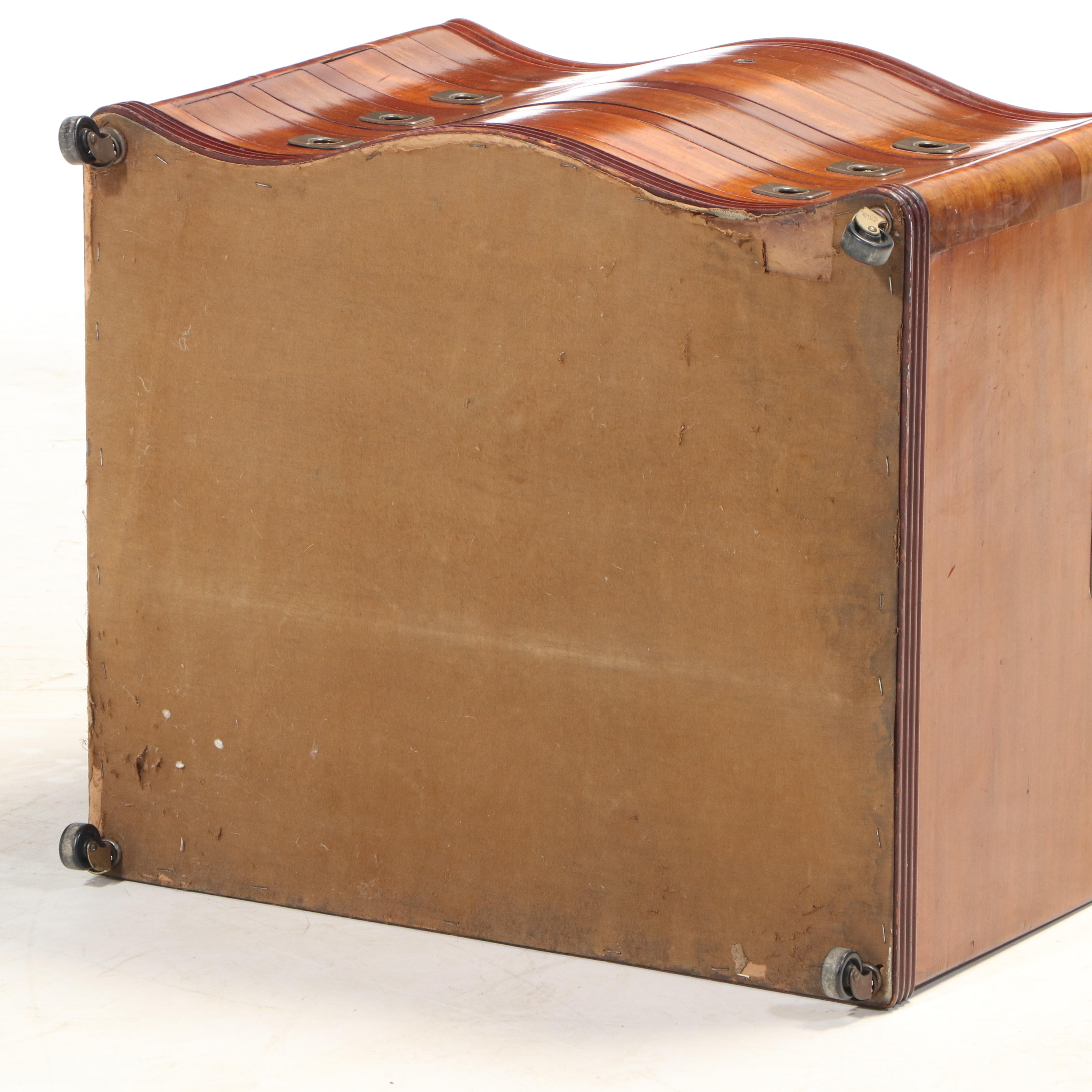 Alvin Walnut Flatware Storage Chest on Casters, Mid20th Century EBTH