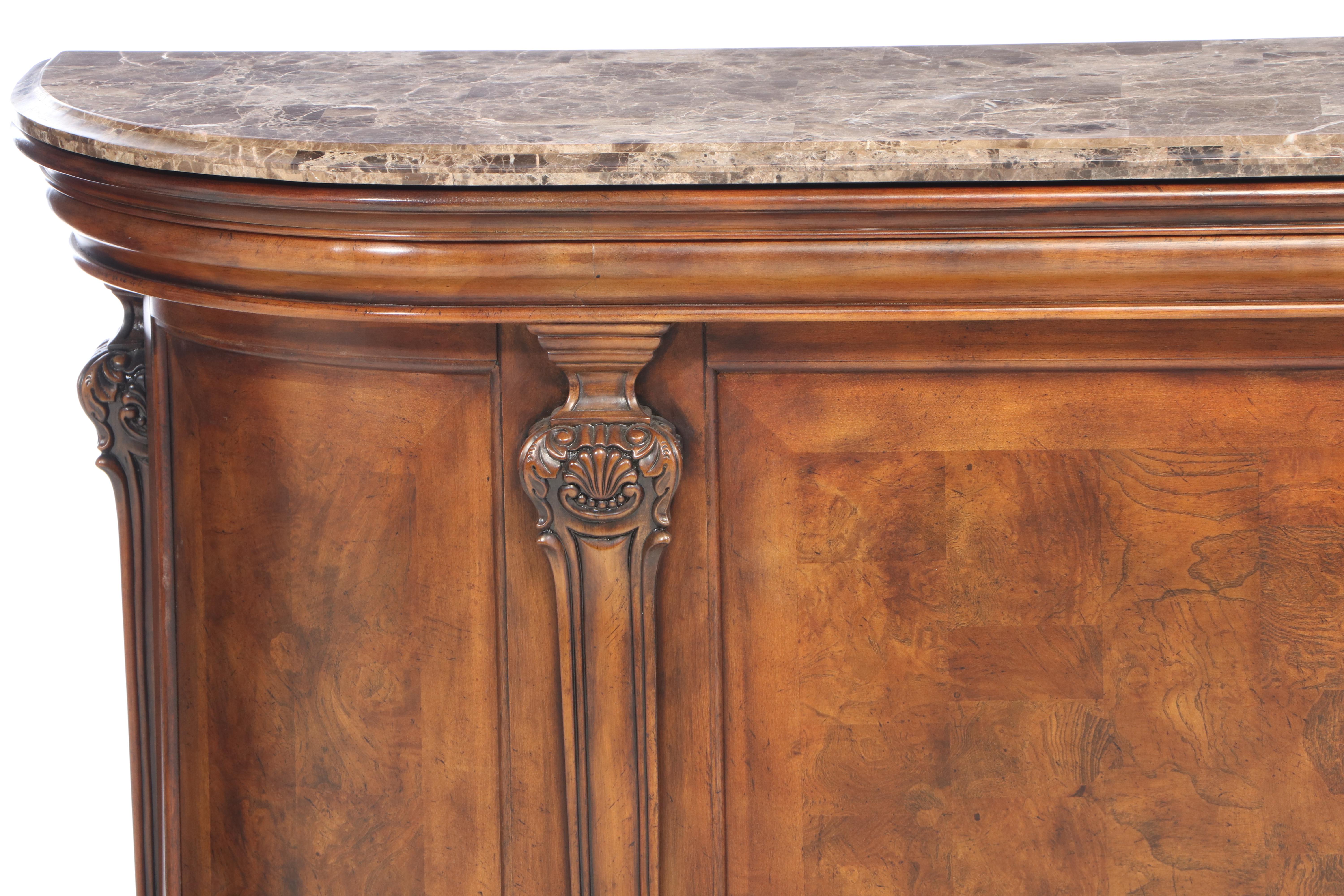 Baroque Style Marble Top Bar Counter EBTH