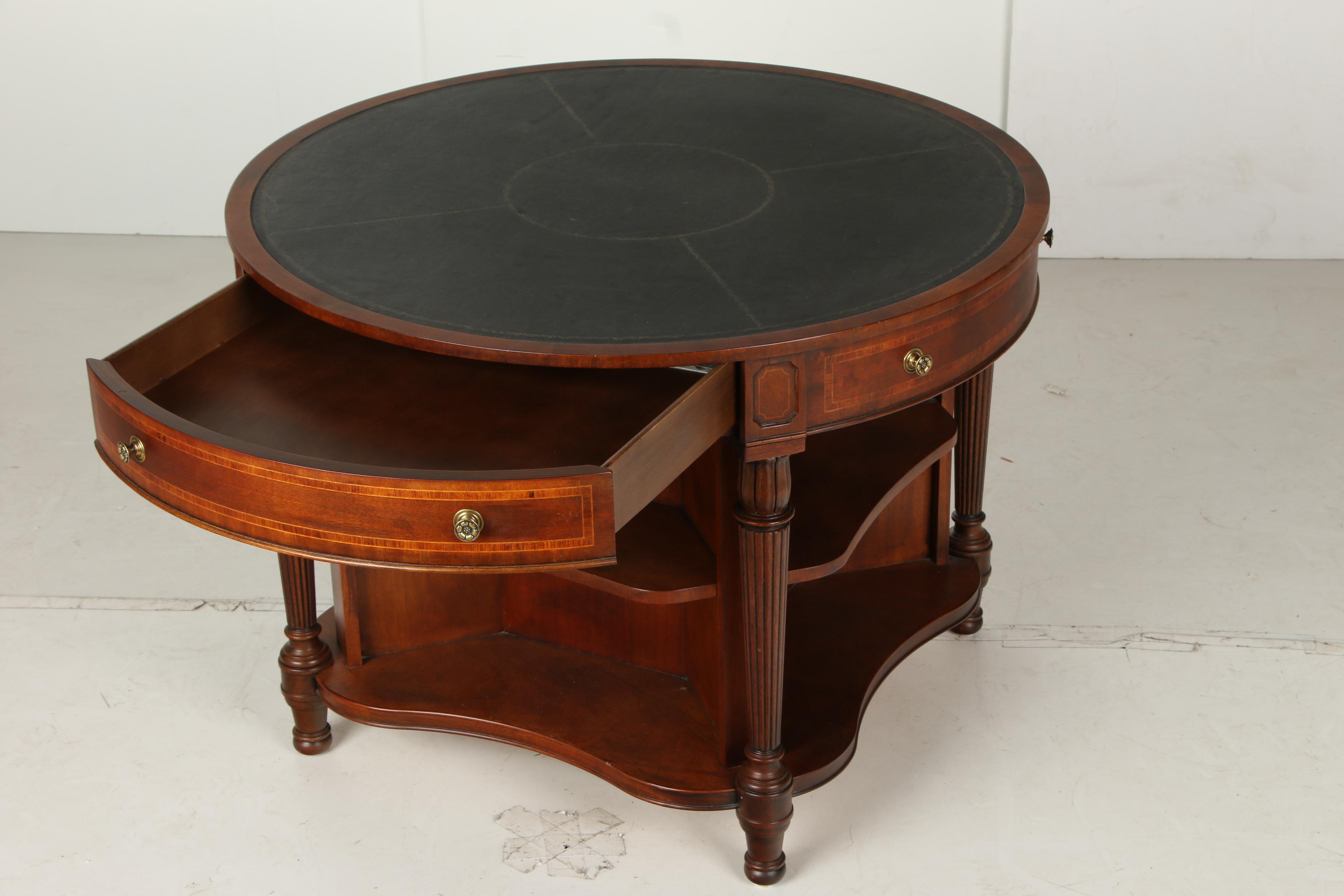 Henredon Regency Style Mahogany Library Table, Late 20th Century EBTH