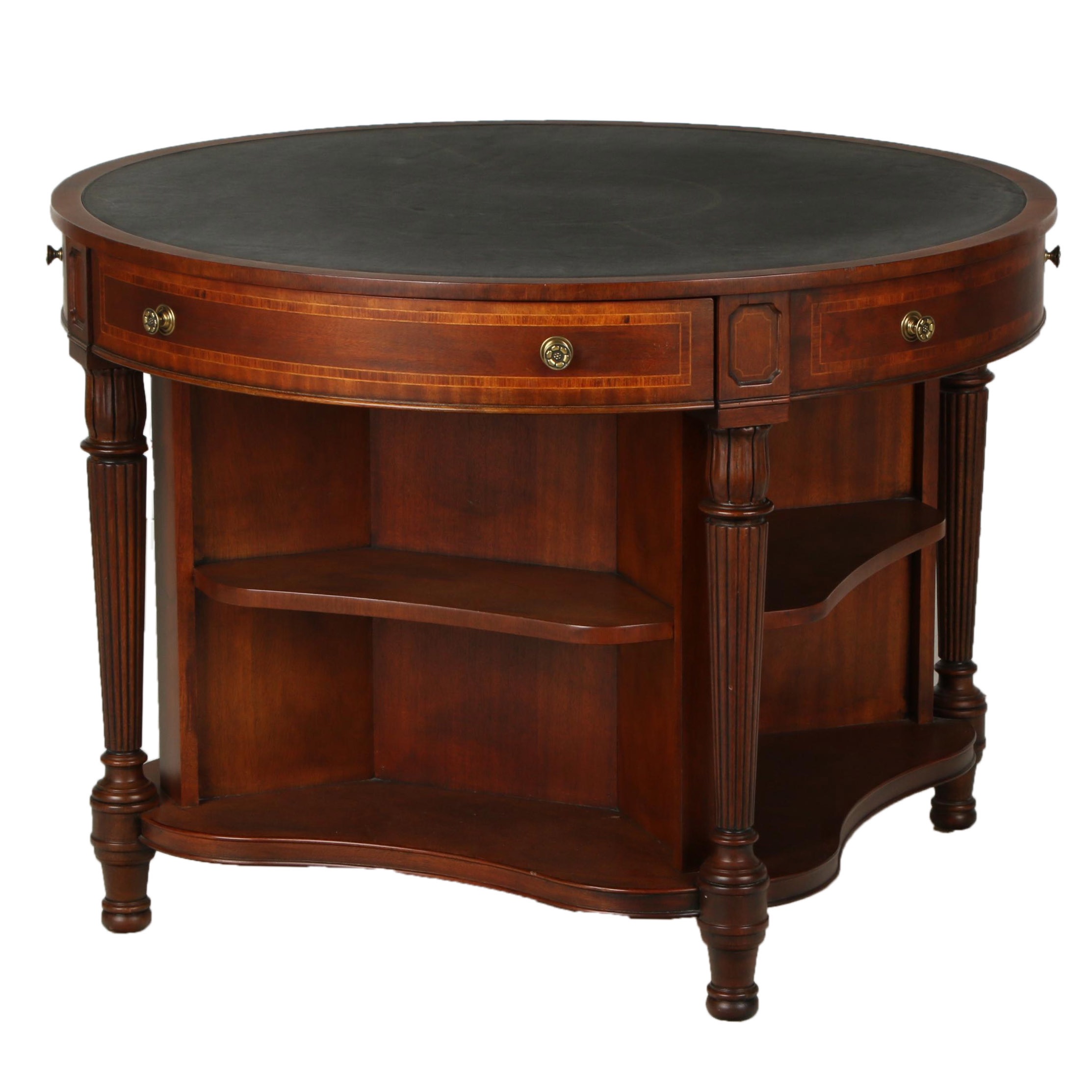 Henredon Regency Style Mahogany Library Table, Late 20th Century EBTH