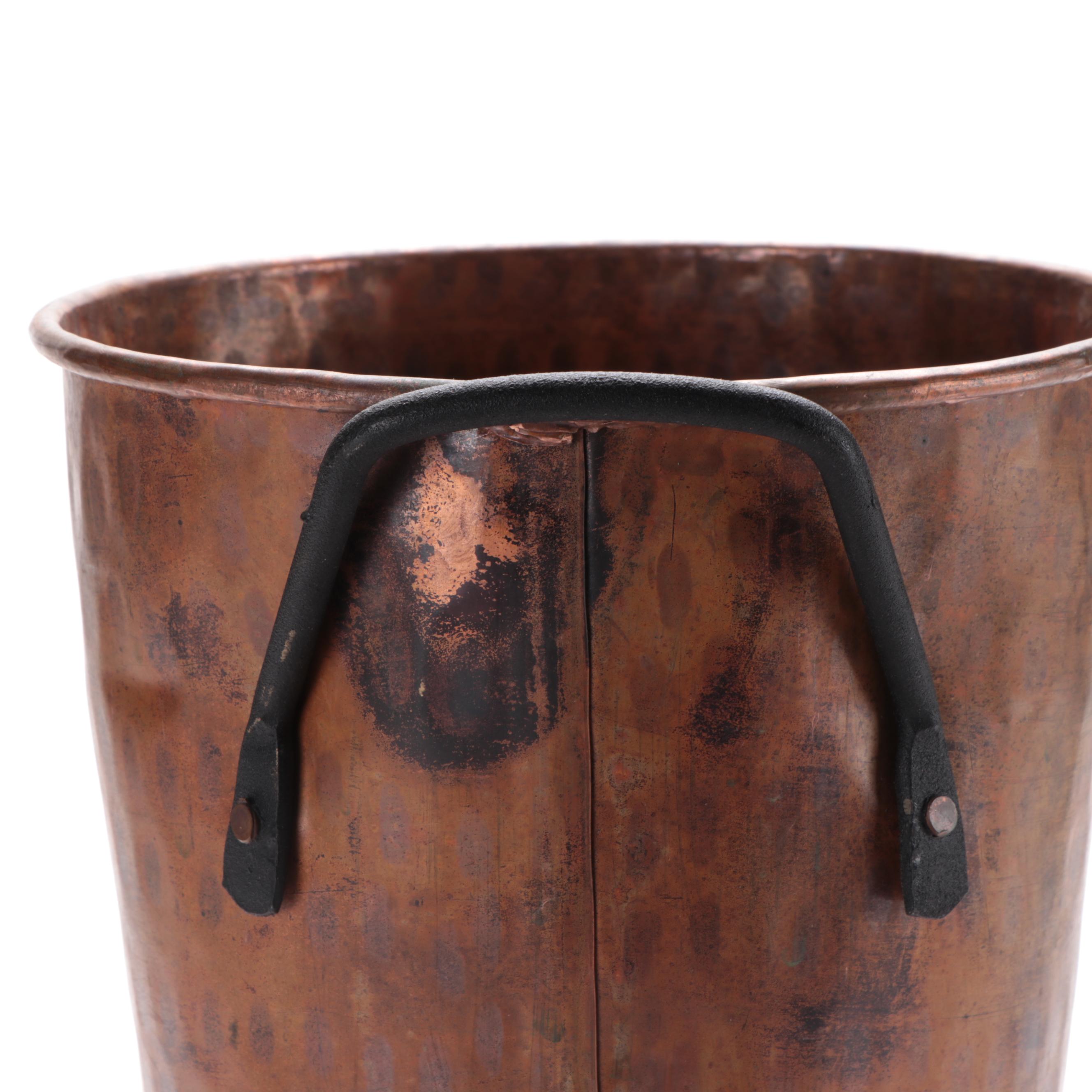 Turkish Hammered Solid Copper Vase, Late 20th to 21st Century EBTH