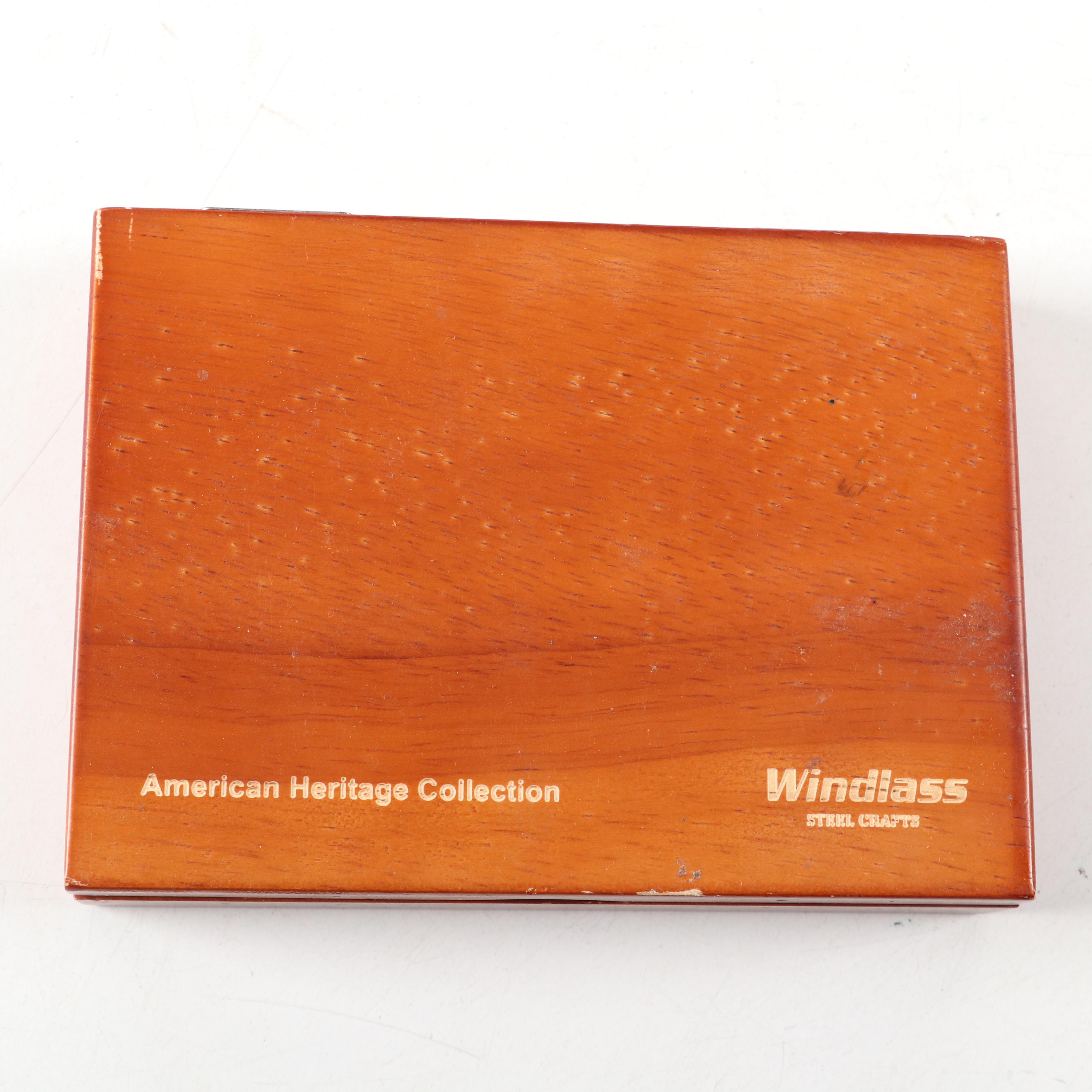 Windlass Miniature Bowie Knife and Bone and Mother of Pearl Knives EBTH