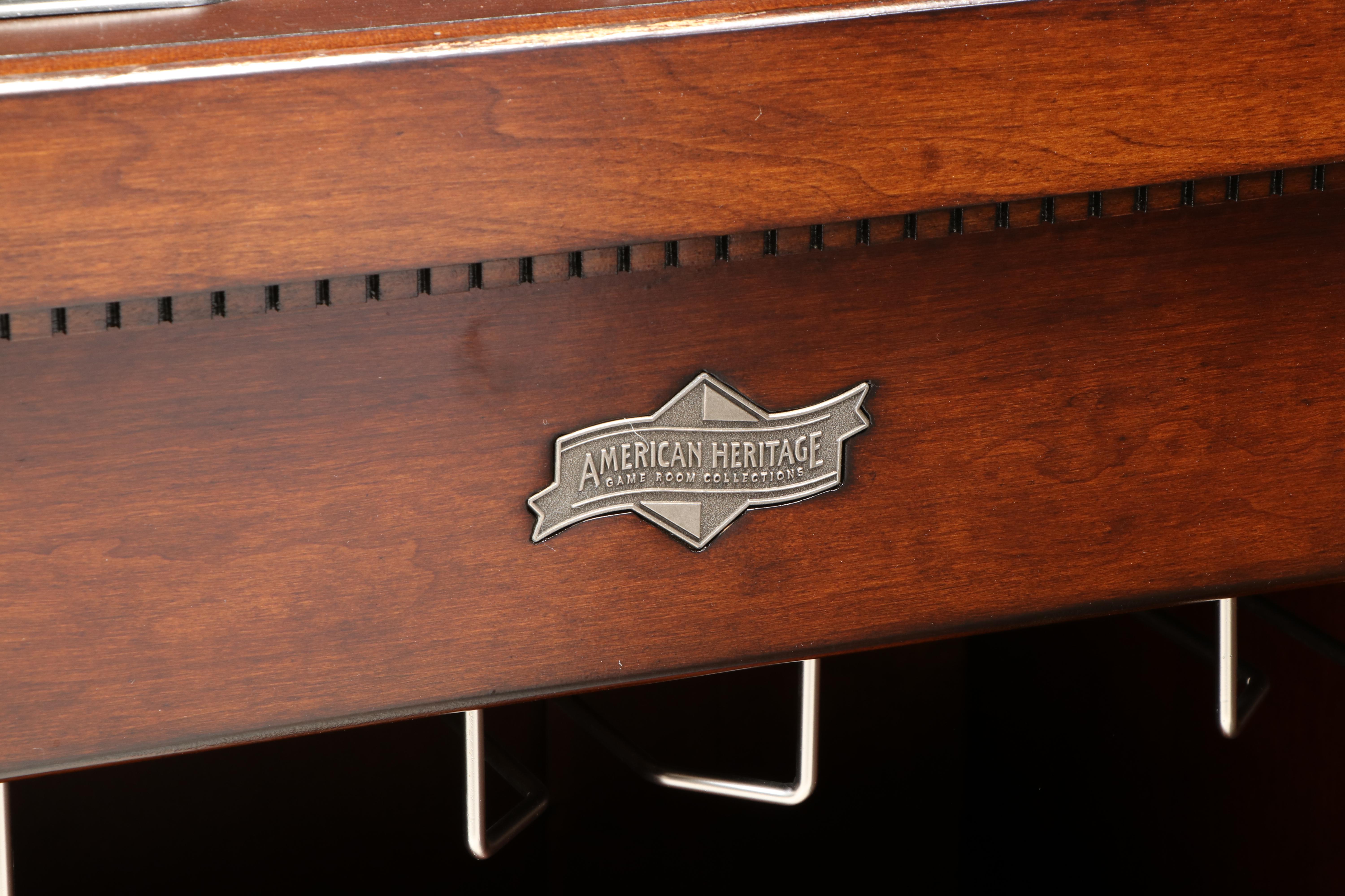 American Heritage "Game Room Collection" LShaped Bar with Inset