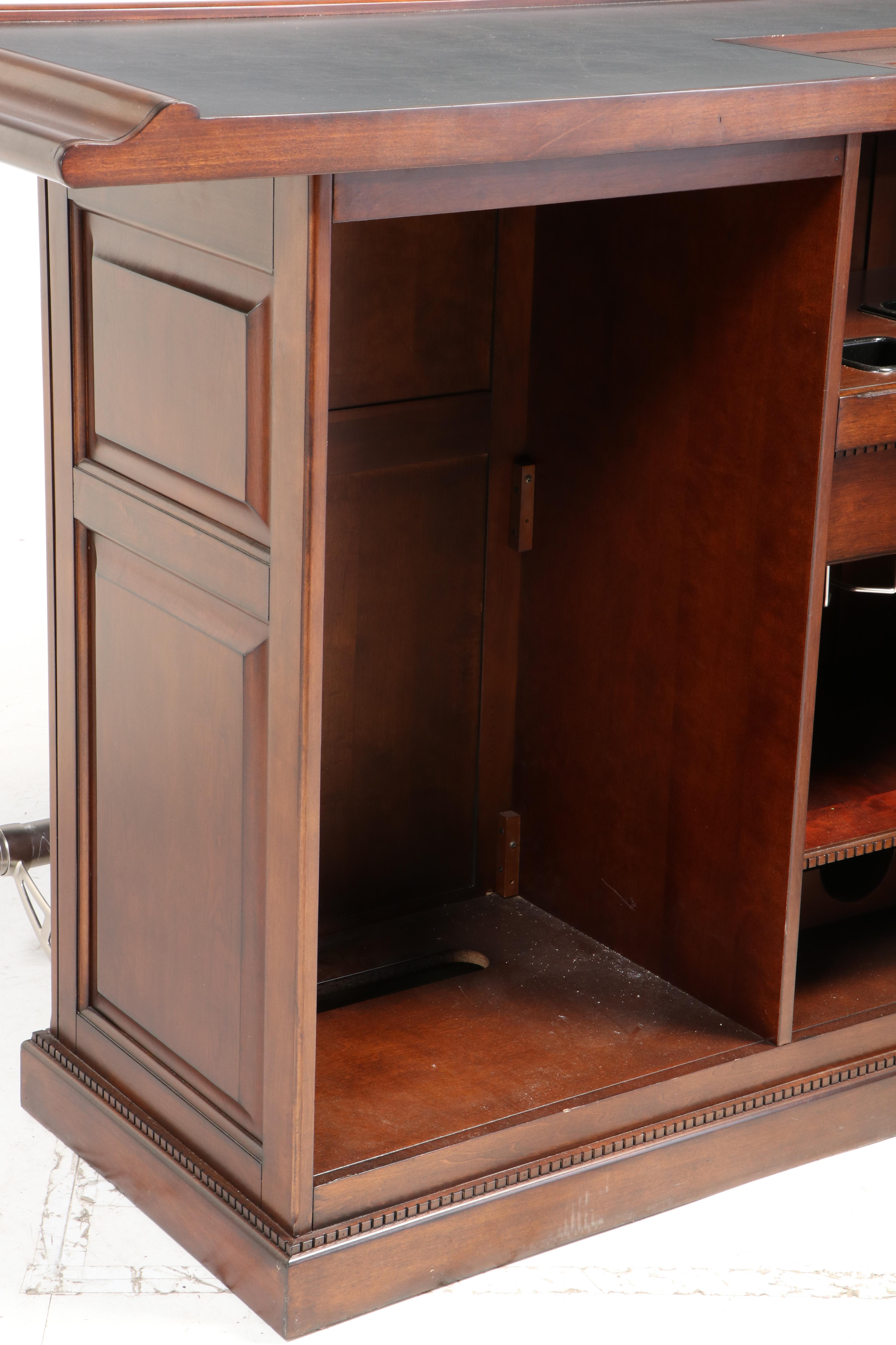 American Heritage "Game Room Collection" LShaped Bar with Inset