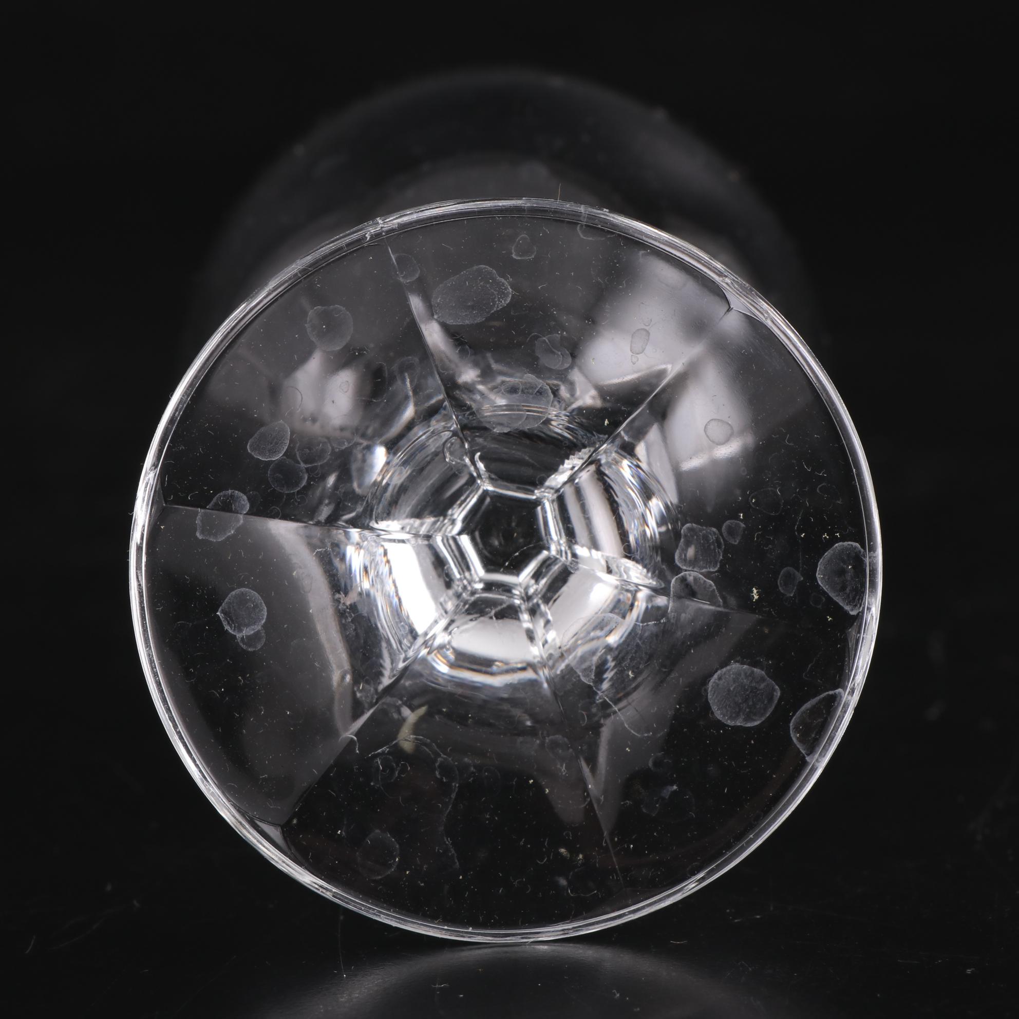 Fostoria "Wedding Ring" and Other Silver Rimmed Glass Stemware, Mid