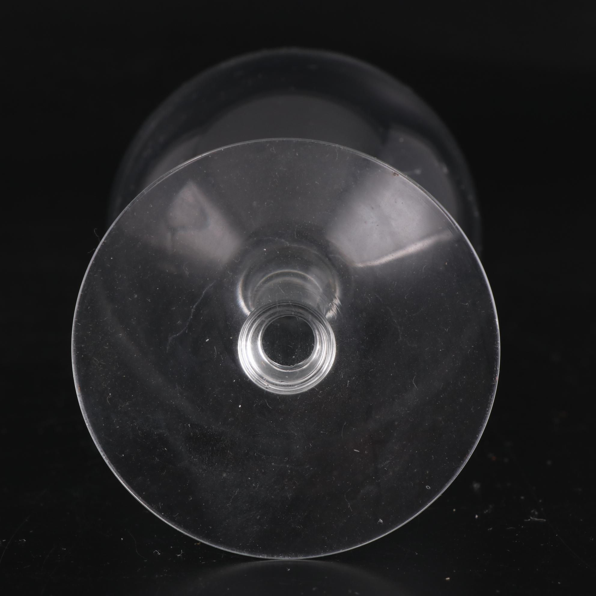 Fostoria "Wedding Ring" and Other Silver Rimmed Glass Stemware, Mid