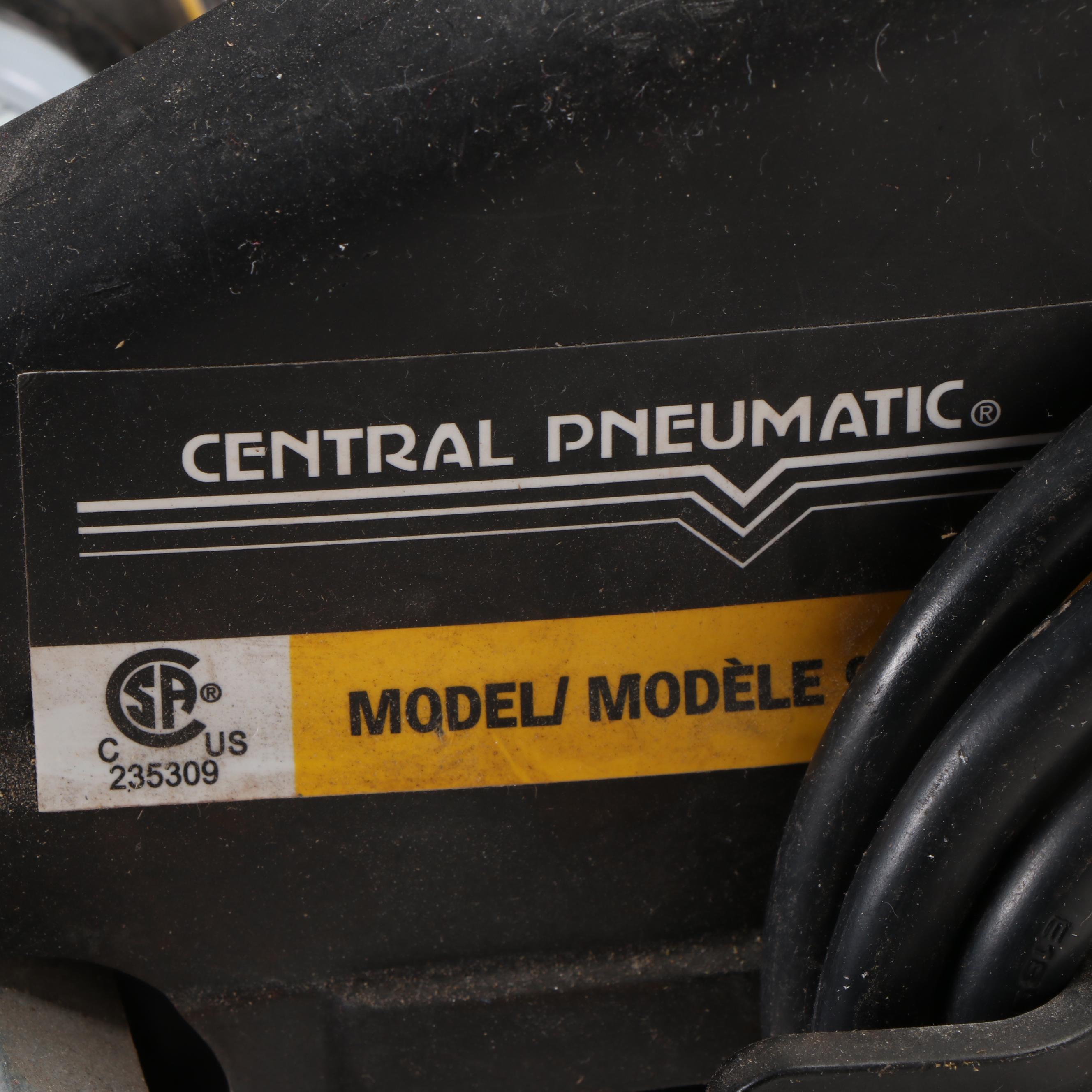 Central Pneumatic 3 Gallon, 100 PSI Oilless Pancake Air Compressor EBTH