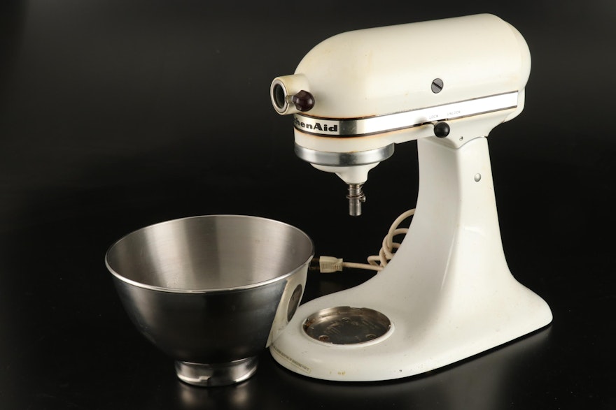 KitchenAid Model K45 Stand Mixer and Food Grinder with Attachments | EBTH
