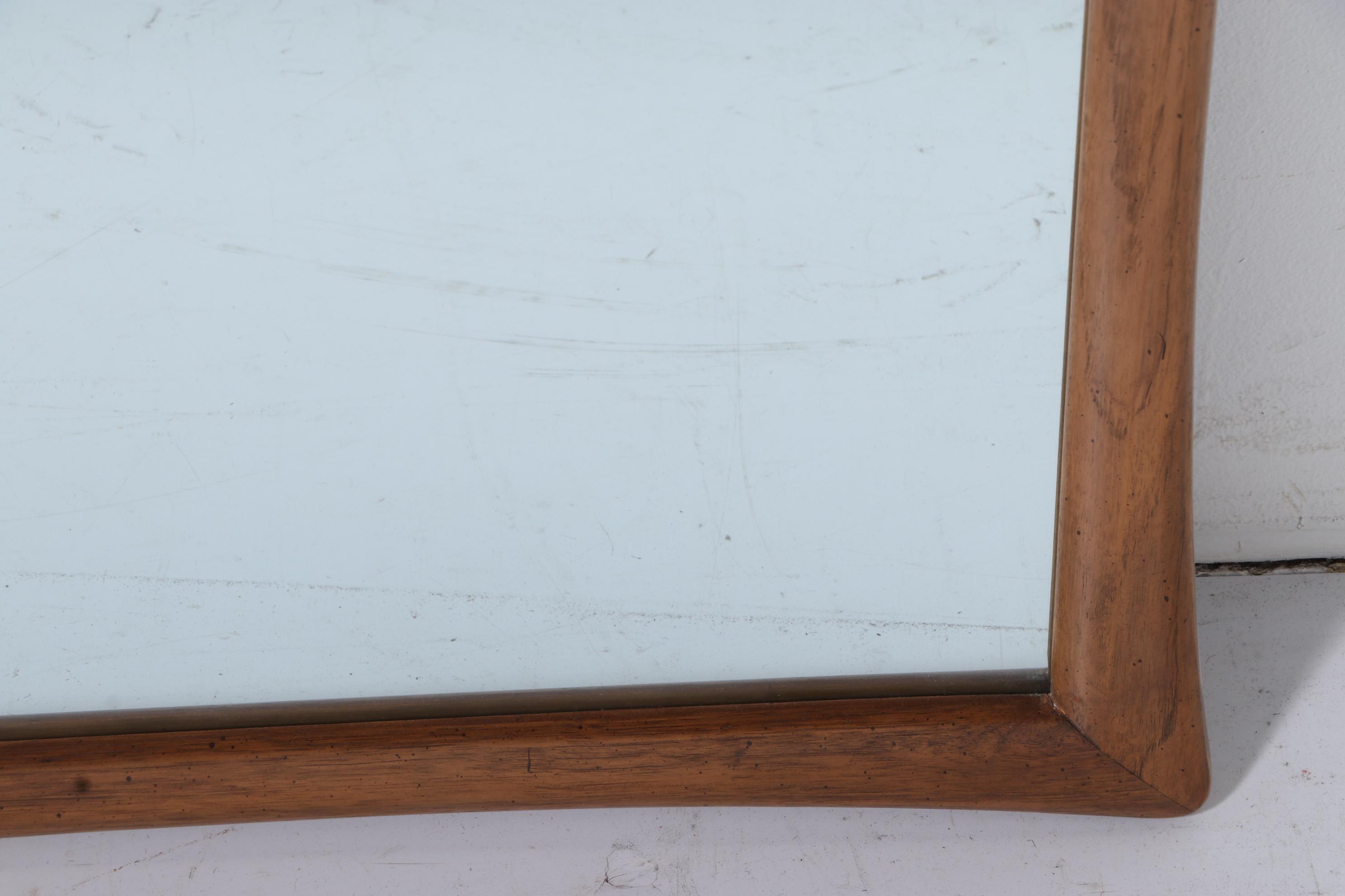 Teak Framed Wall Mirror EBTH