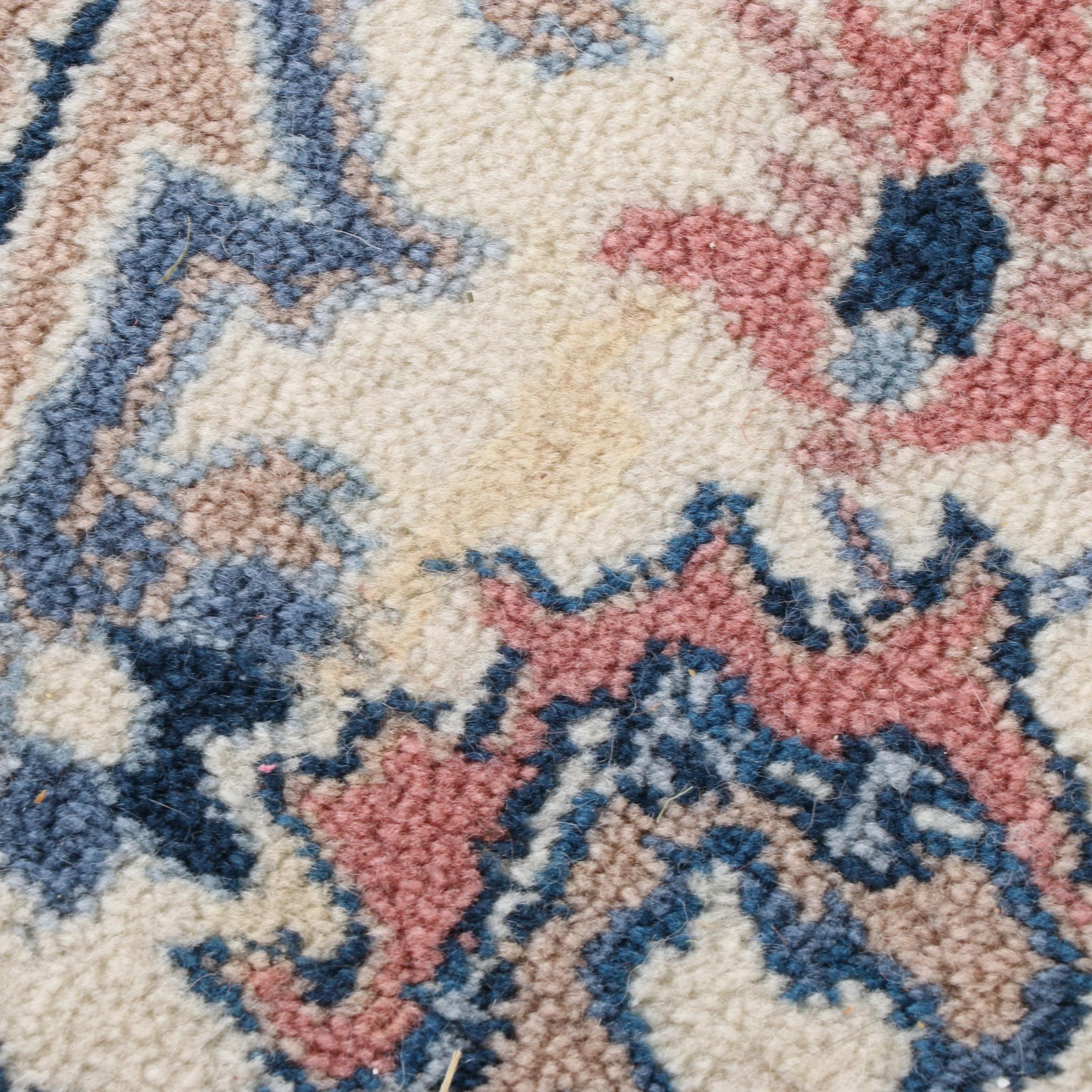 5'9 x 10'0 Machine Made Karastan "Blue Heriz" Wool Area Rug EBTH