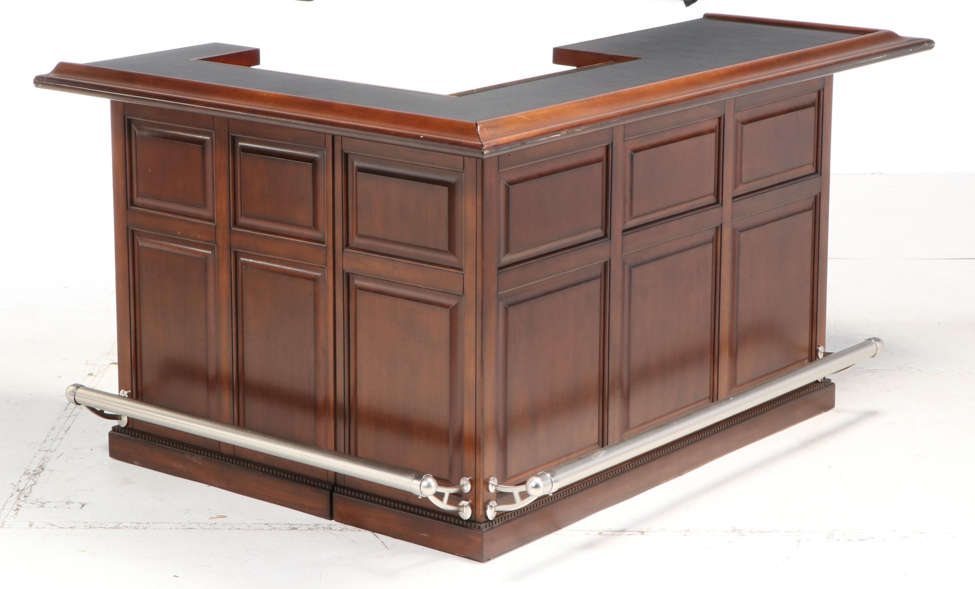 American Heritage "Game Room Collection" LShaped Bar with Inset