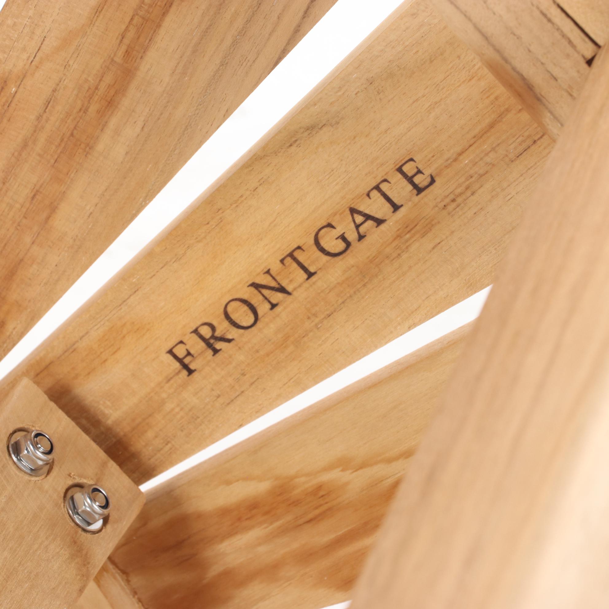 Frontgate "Resort" Collection Teak Corner Shower Seat with Basket EBTH