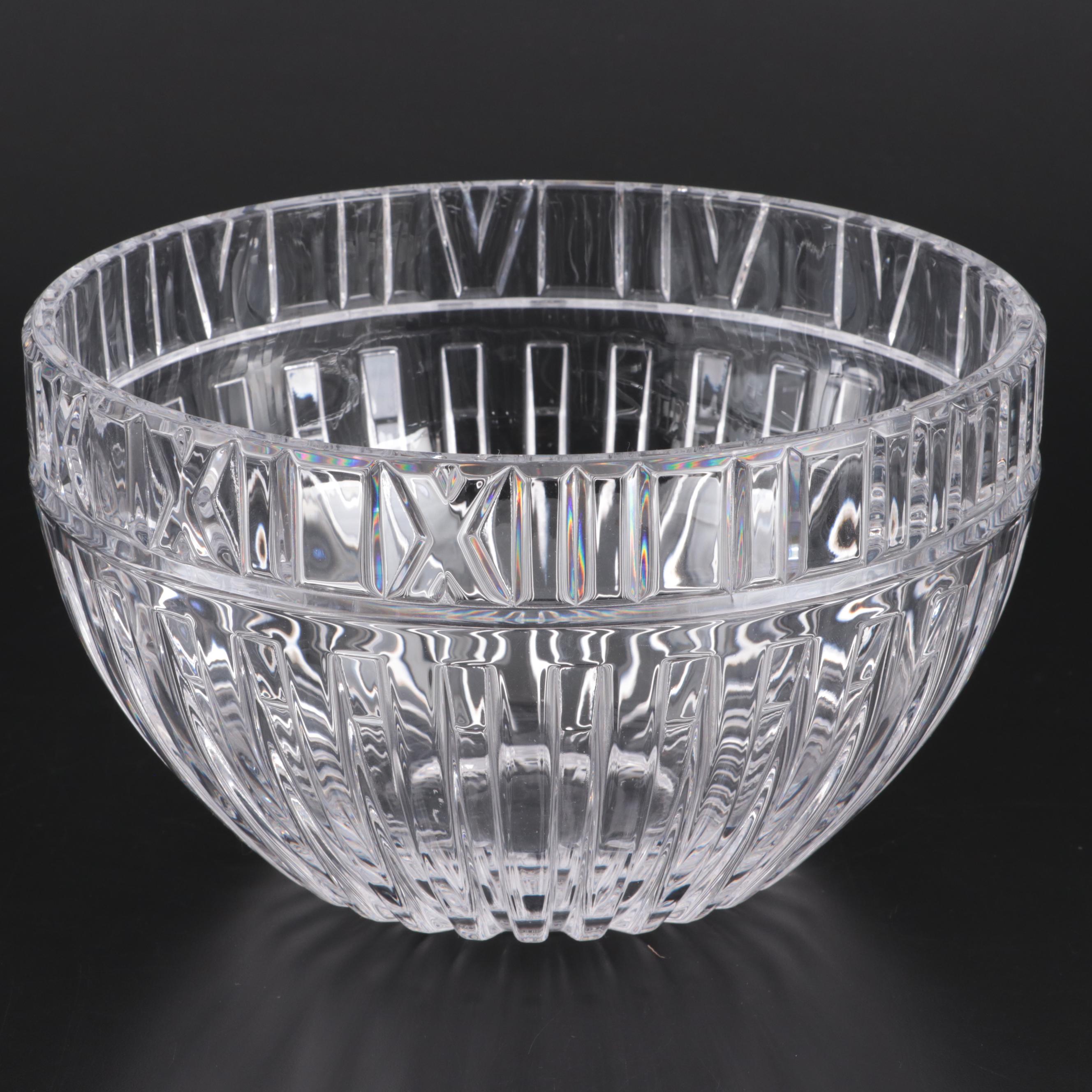Tiffany & Co. "Atlas" Crystal Bowl, Contemporary EBTH