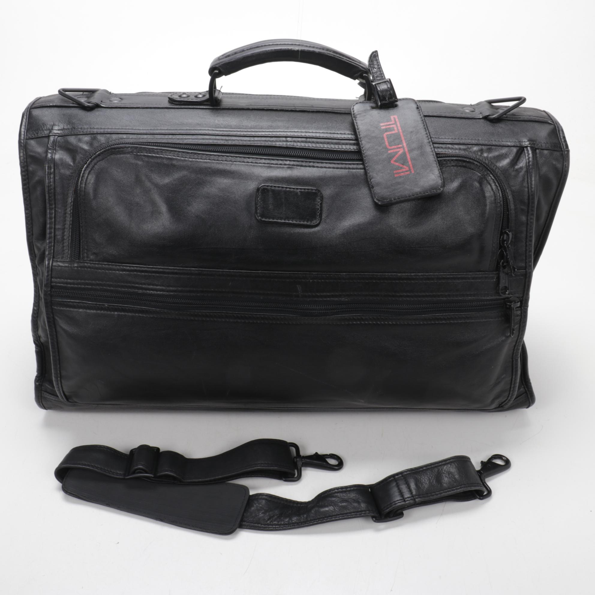 Tumi Black Leather Travel Bags EBTH