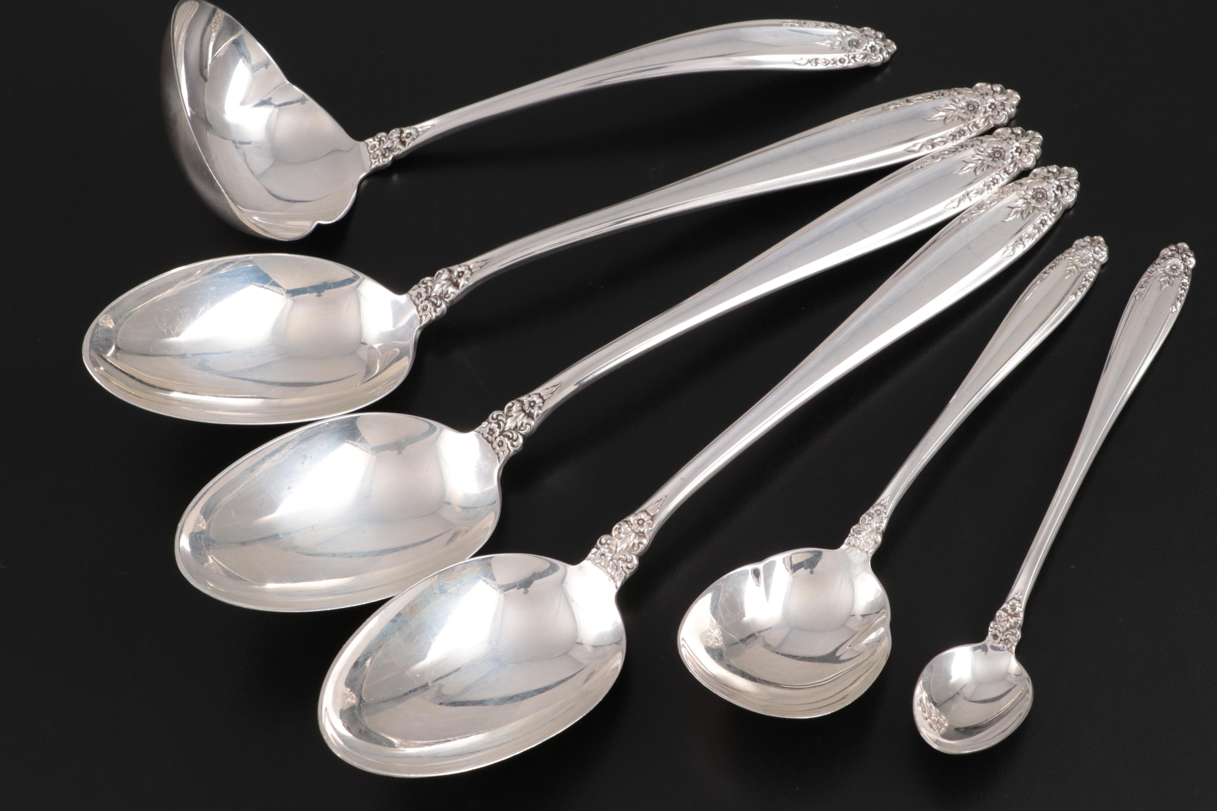 International Silver "Prelude" Sterling Silver Flatware and Serving