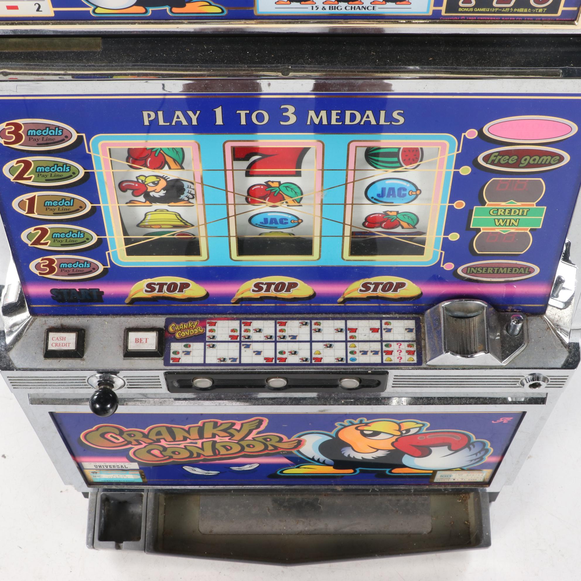 "Cranky Condor" Electric Coin Operated Table Top Slot Machine EBTH
