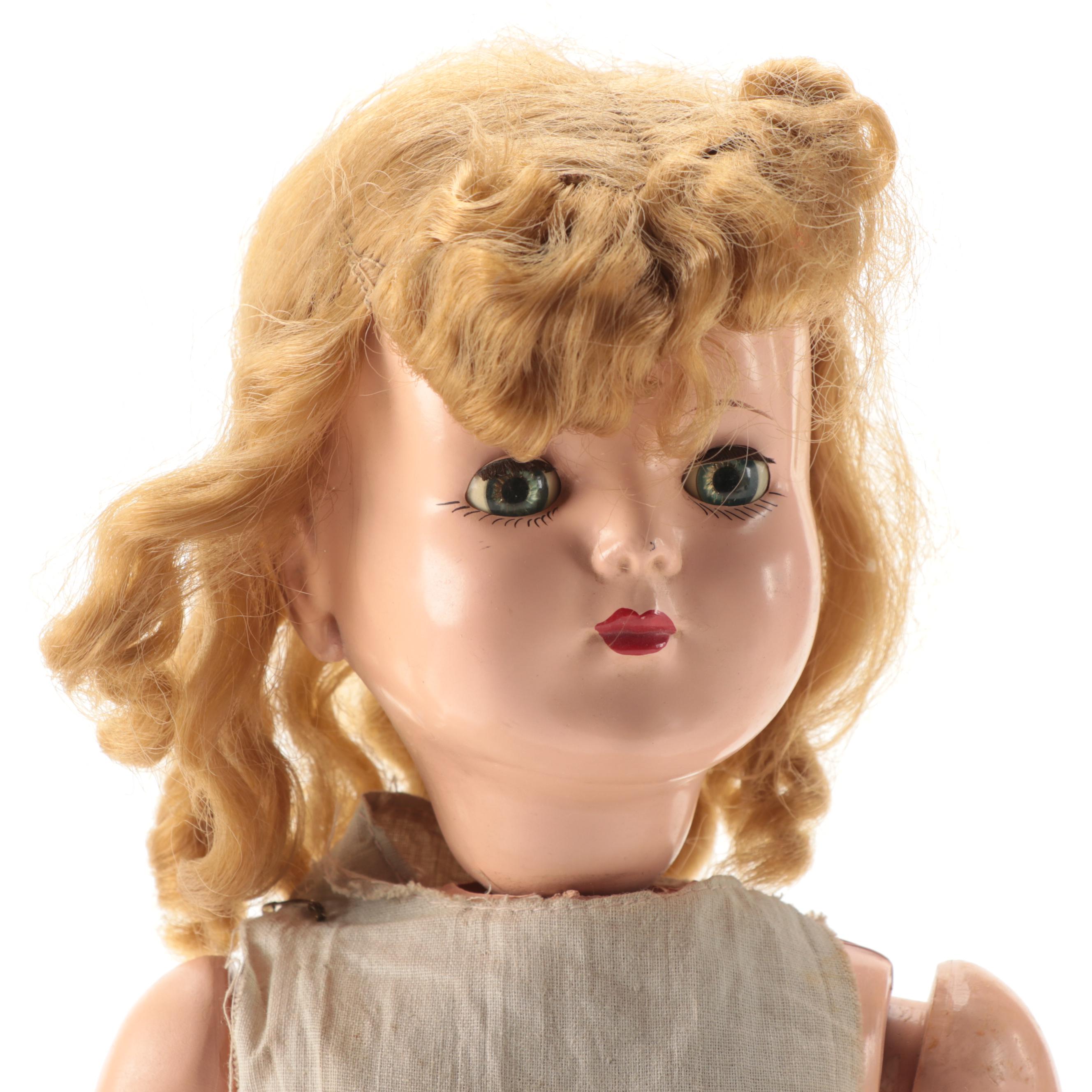 "Walking Wanda" Wind Up Doll with Additional Doll Parts, Vintage EBTH