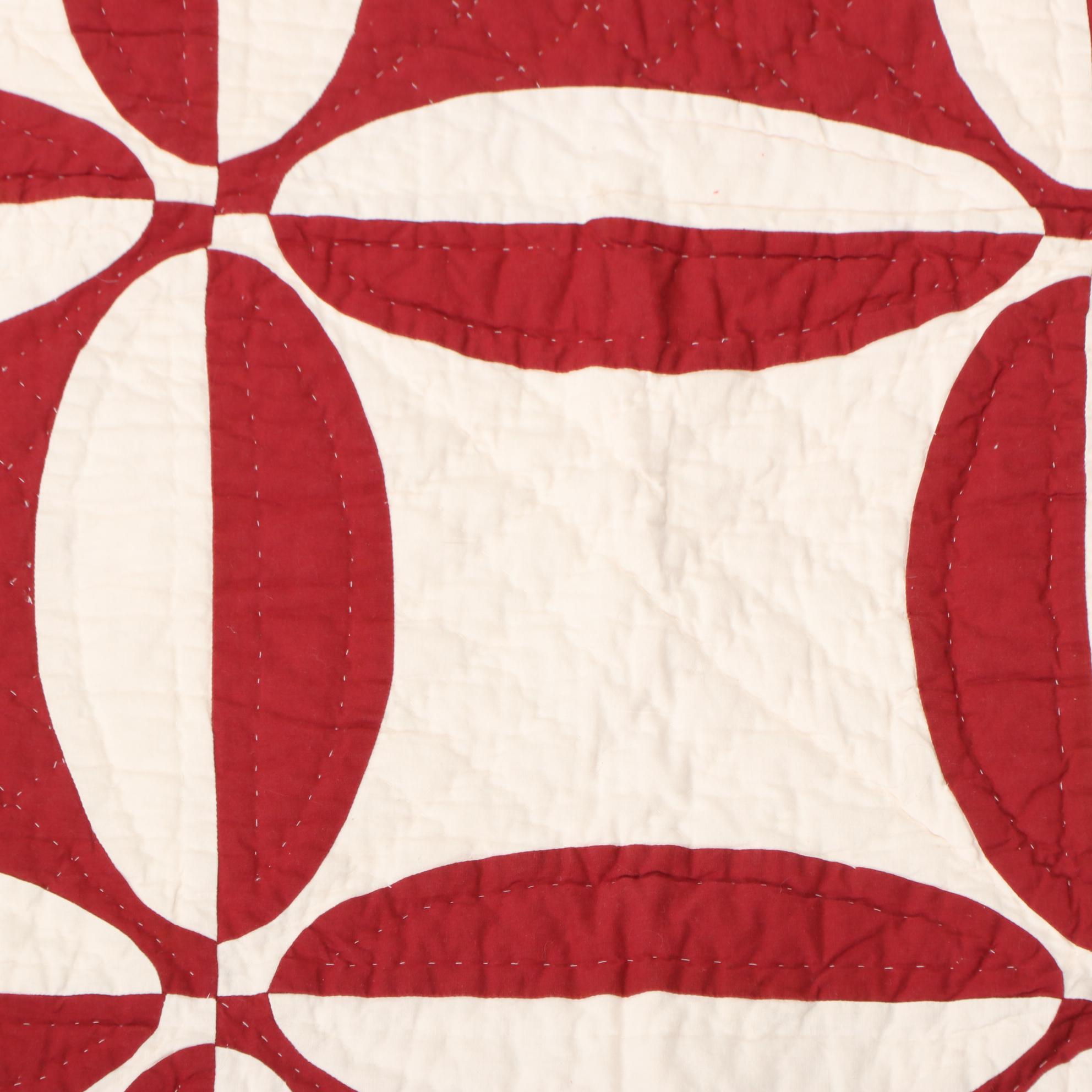 L.L. Bean "Rustic Red" Twin Bed Sheet Sets with Pottery Barn Red and