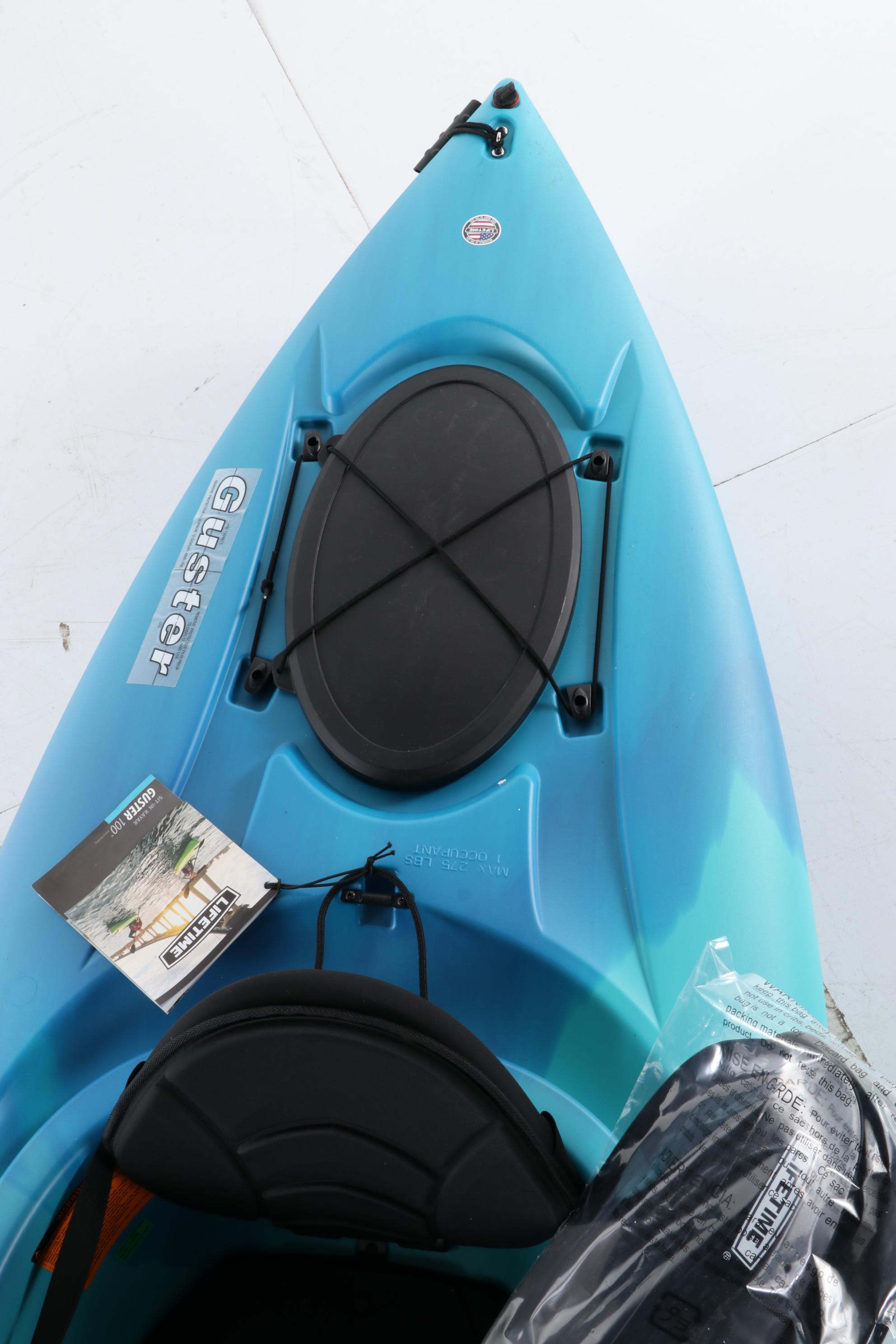 Lifetime "Guster 100" 10' SitIn Kayak with Paddle EBTH