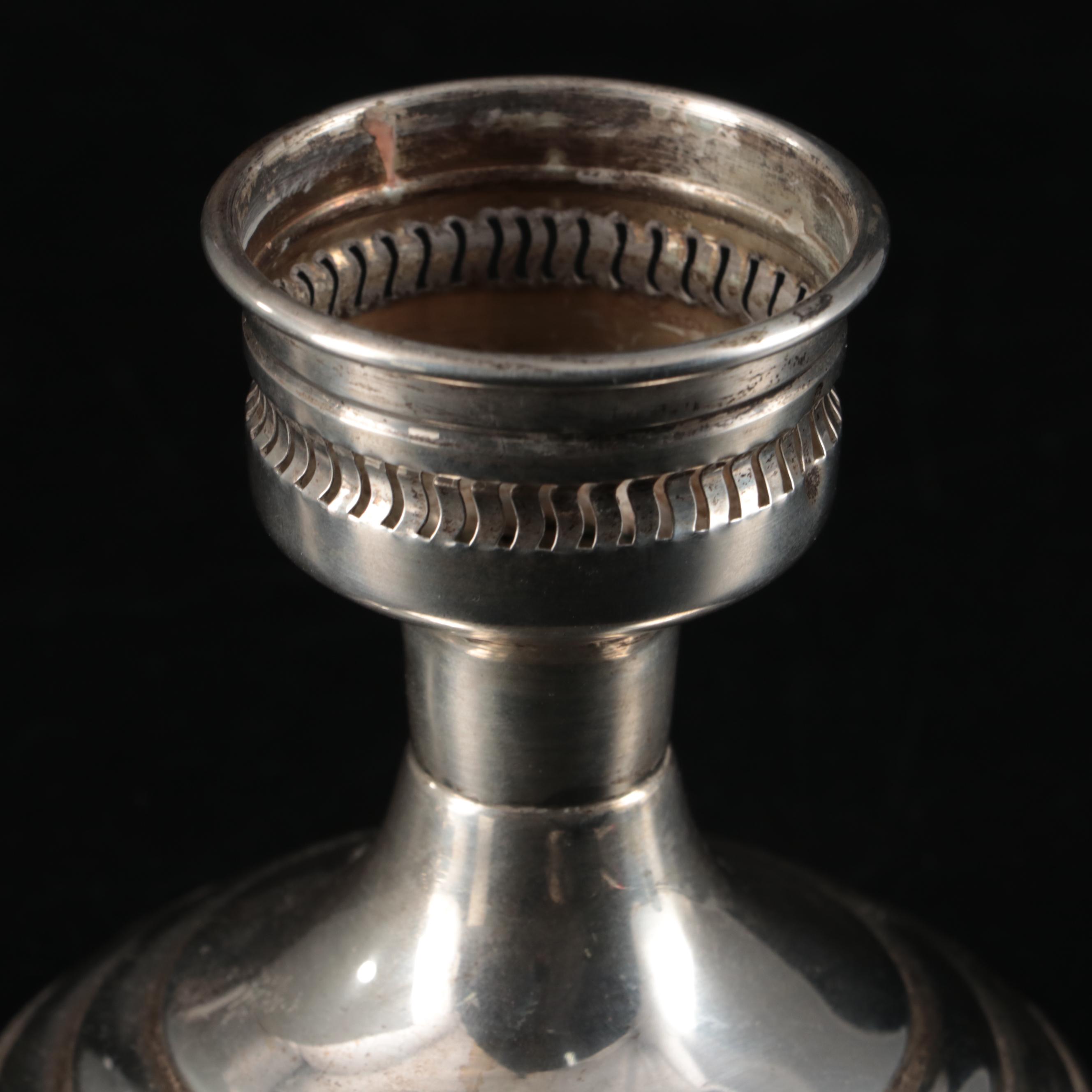 Preisner Weighted Sterling Silver Candle Holders, Mid20th Century EBTH