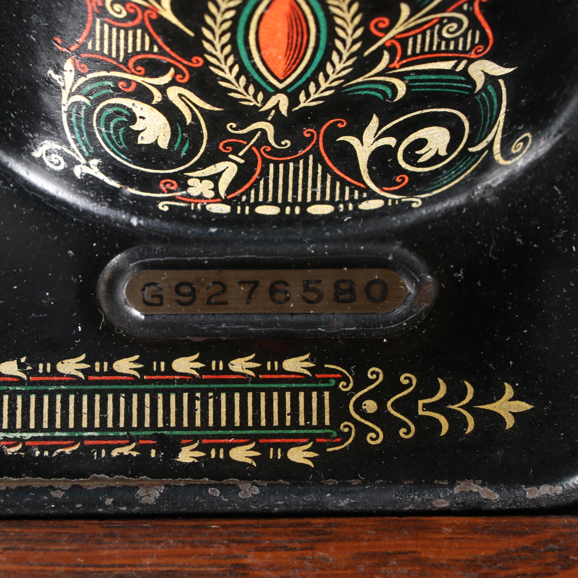 Singer Treadle Sewing Machine No. 66 with Open Side No. 23