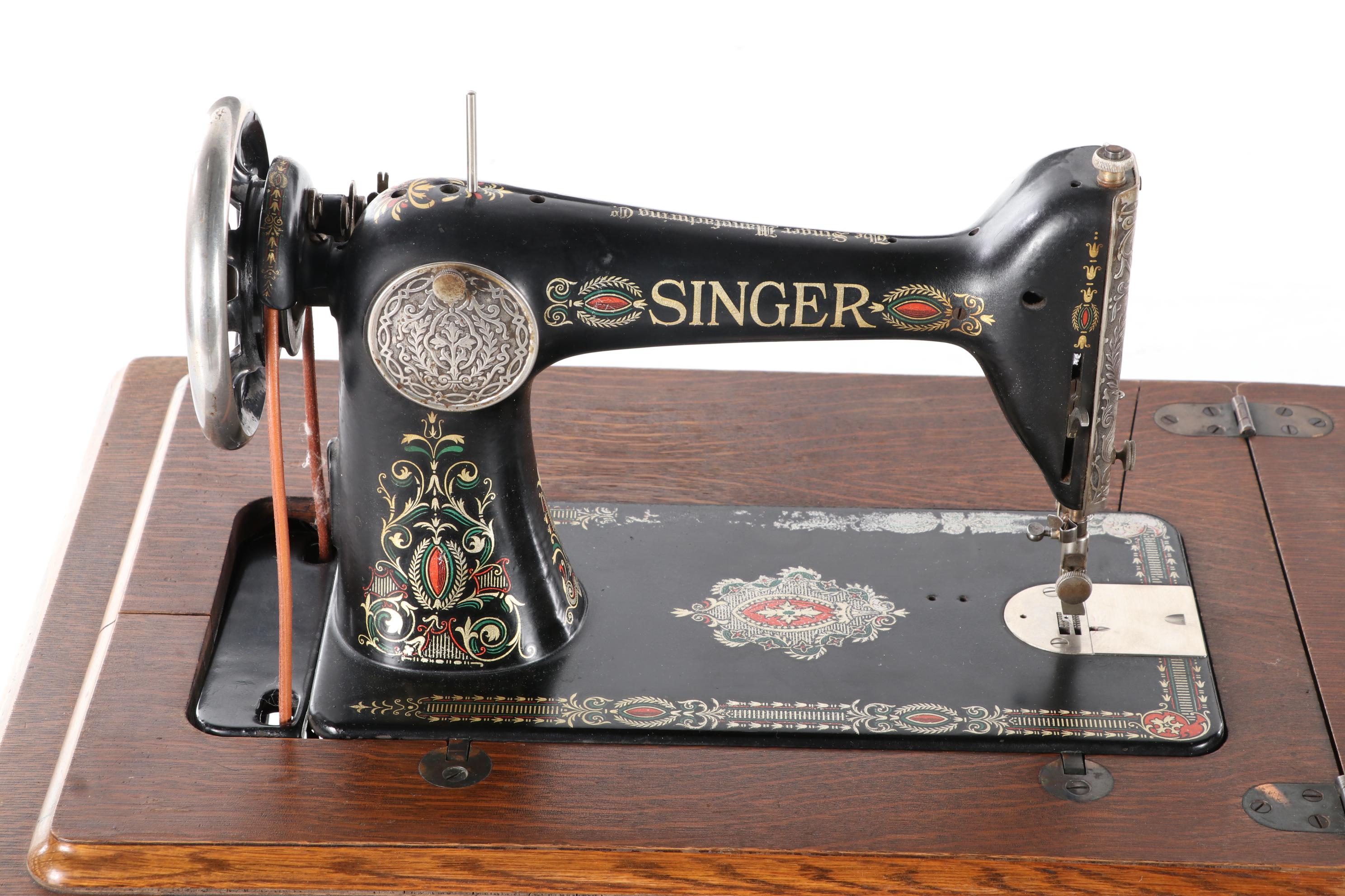 Singer Treadle Sewing Machine No. 66 with Open Side No. 23