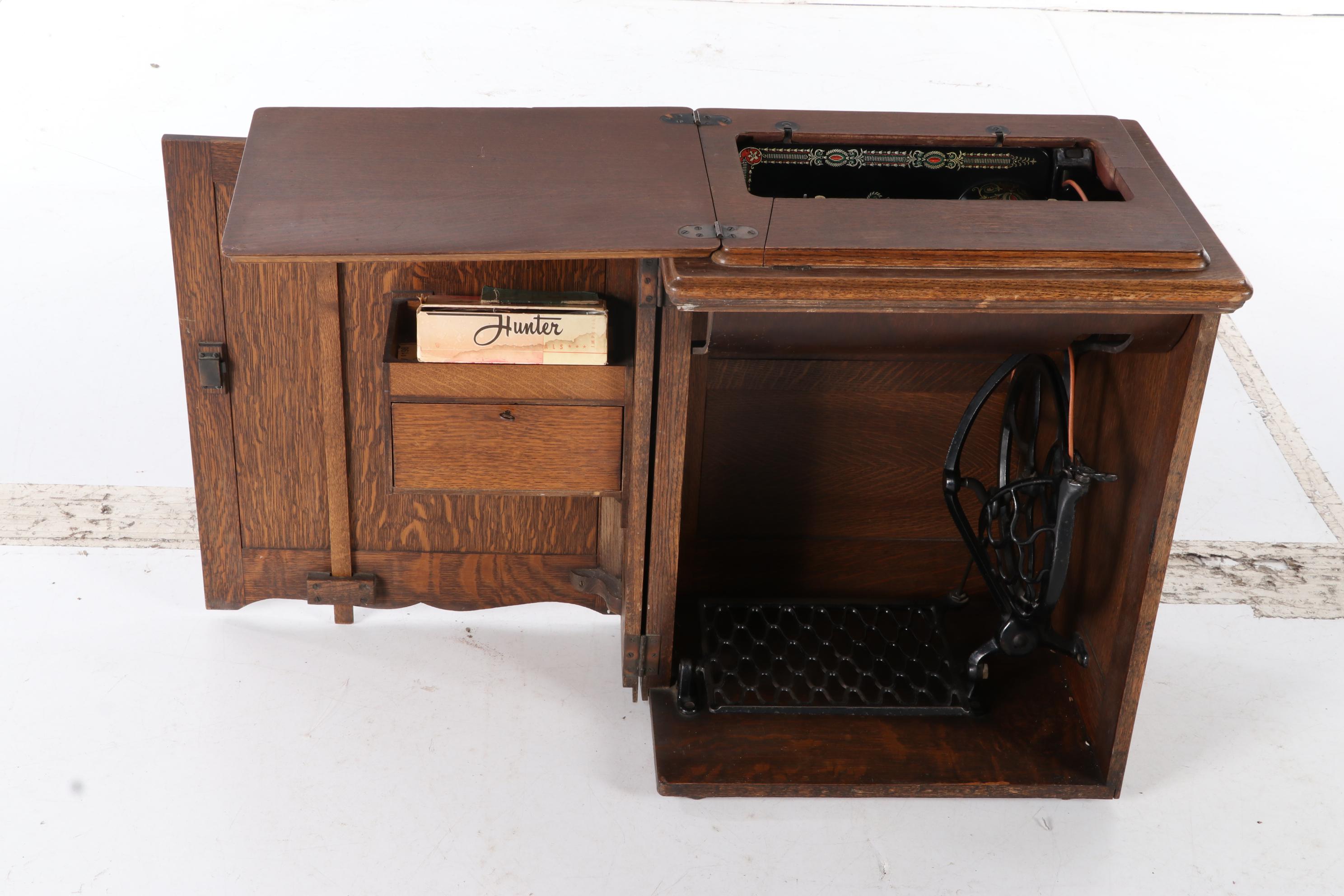 Singer Treadle Sewing Machine No. 66 with Open Side No. 23